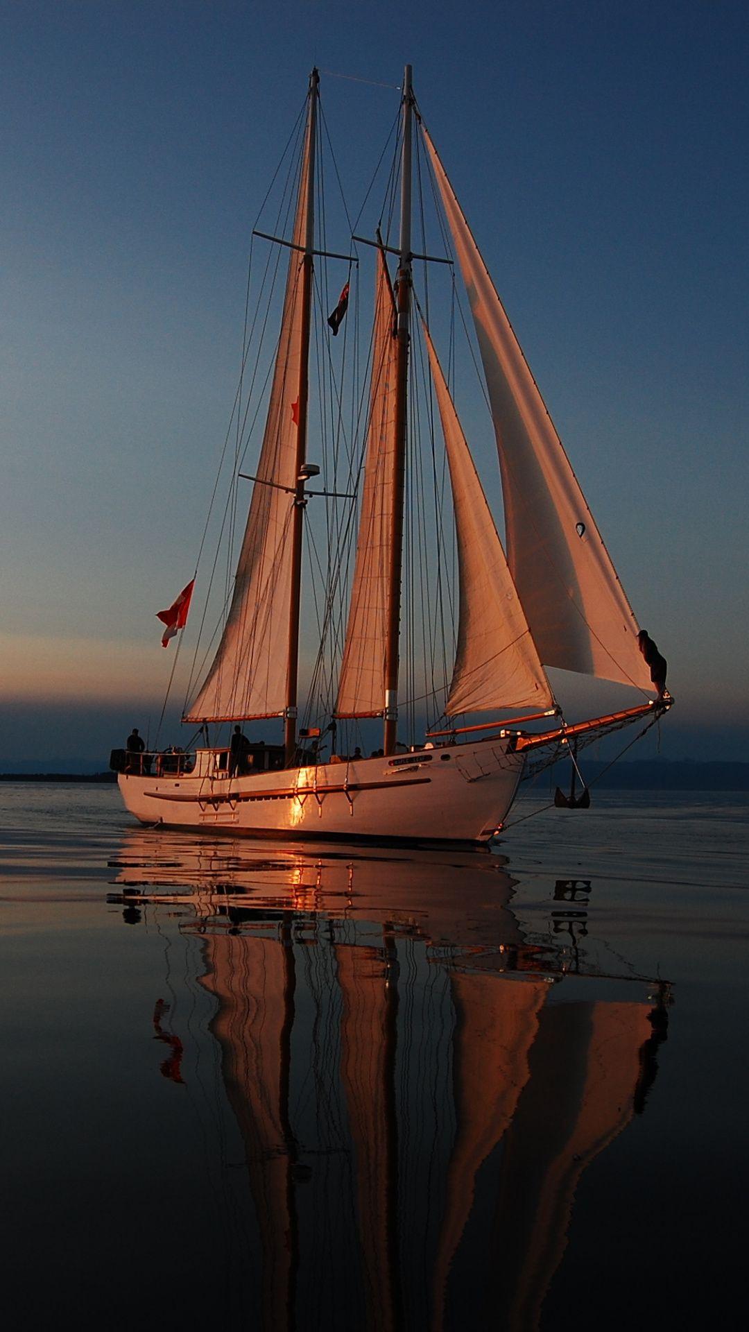 1080x1920 Wallpaper sailing, sky, tranquillity, boat, tall ship. Sailing, Boat wallpaper, Boat