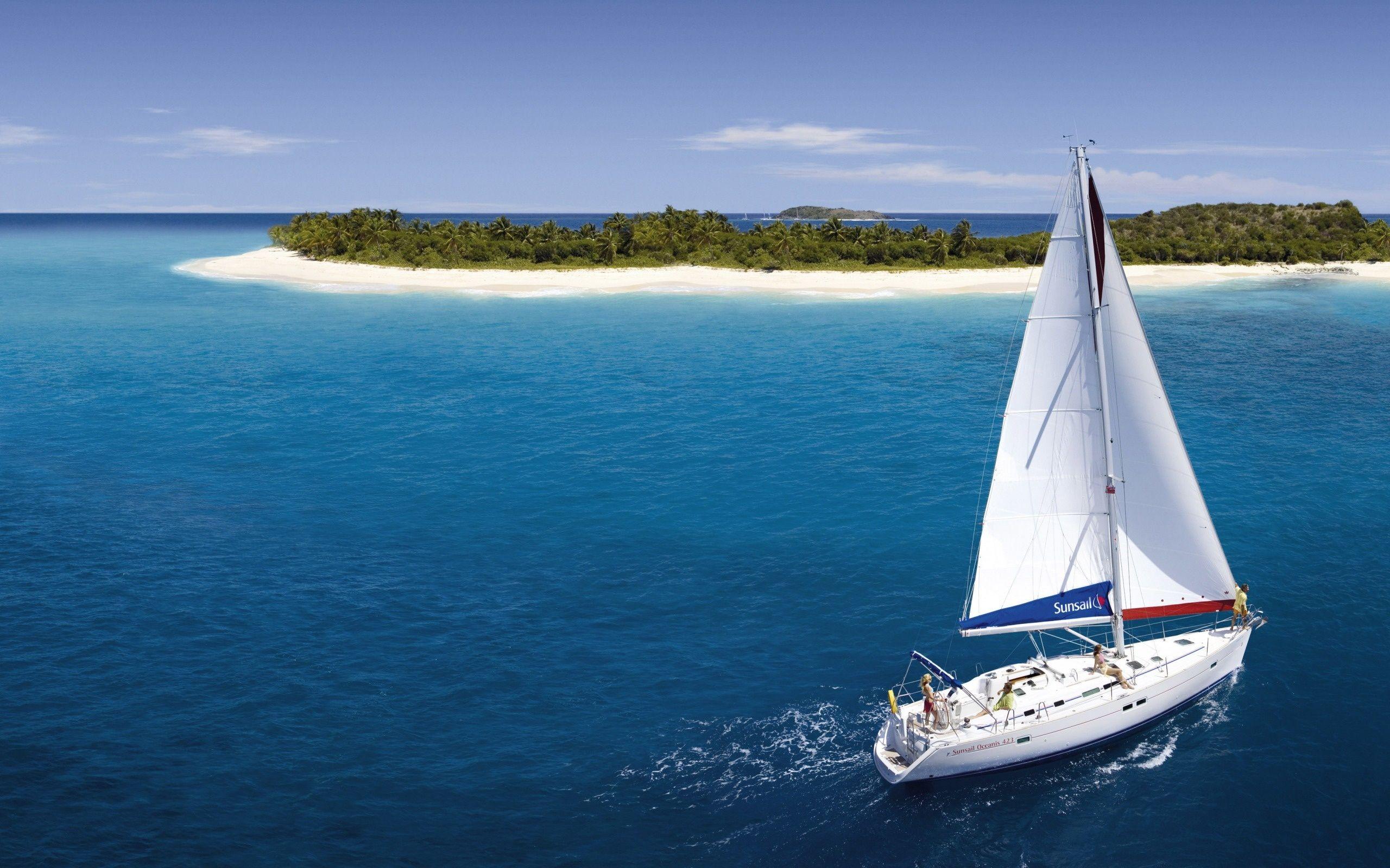 2560x1600 Sailing Boat Wallpaper