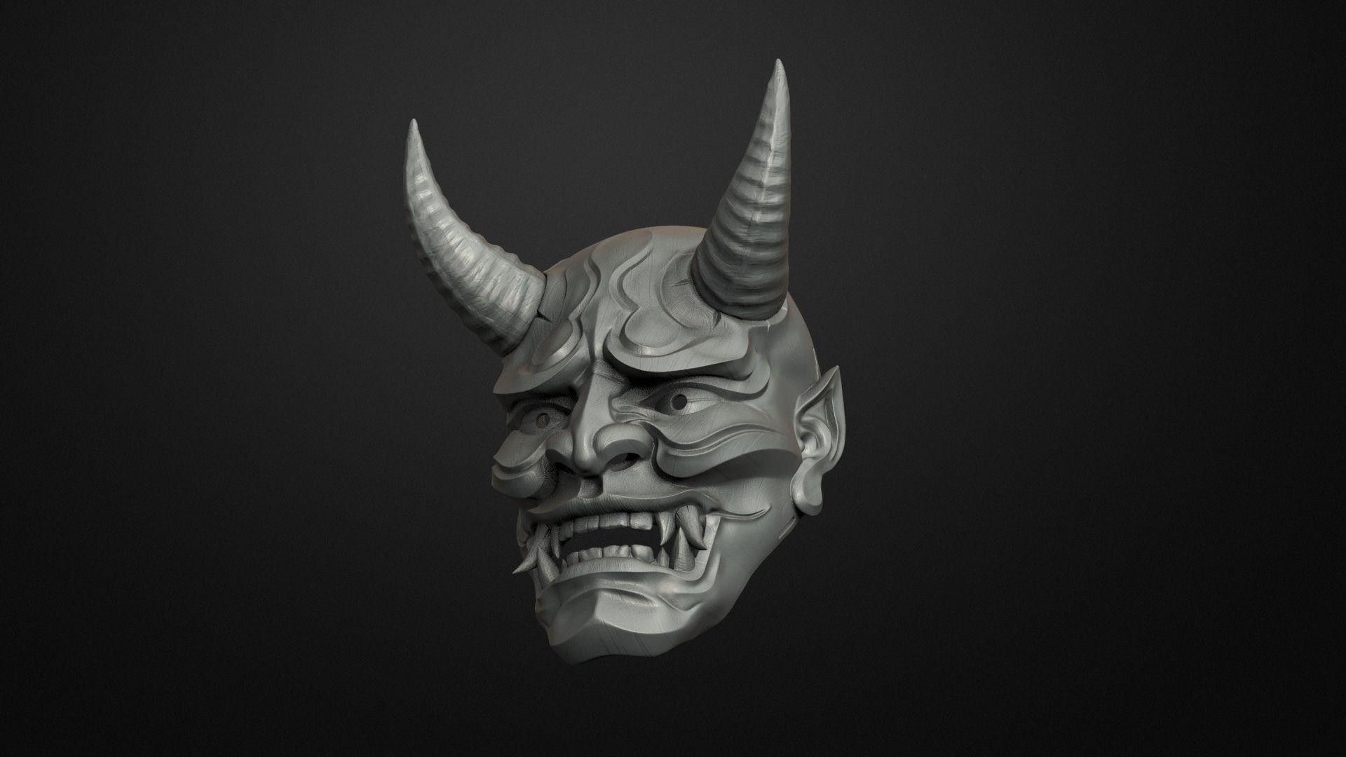 1920x1080 Japanese Demon Mask Wallpaper
