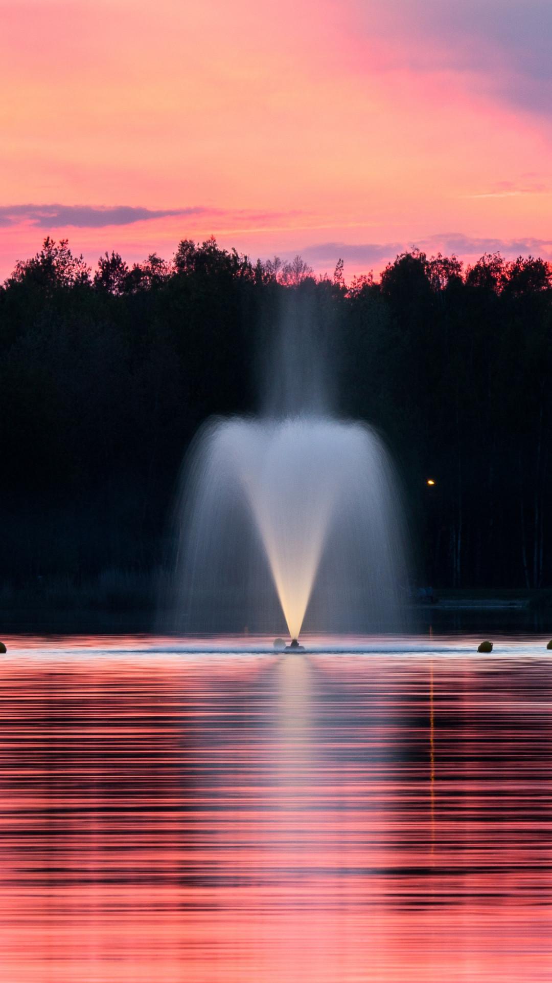 1080x1920 Fountain. Beautiful landscape iPhone wallpaper