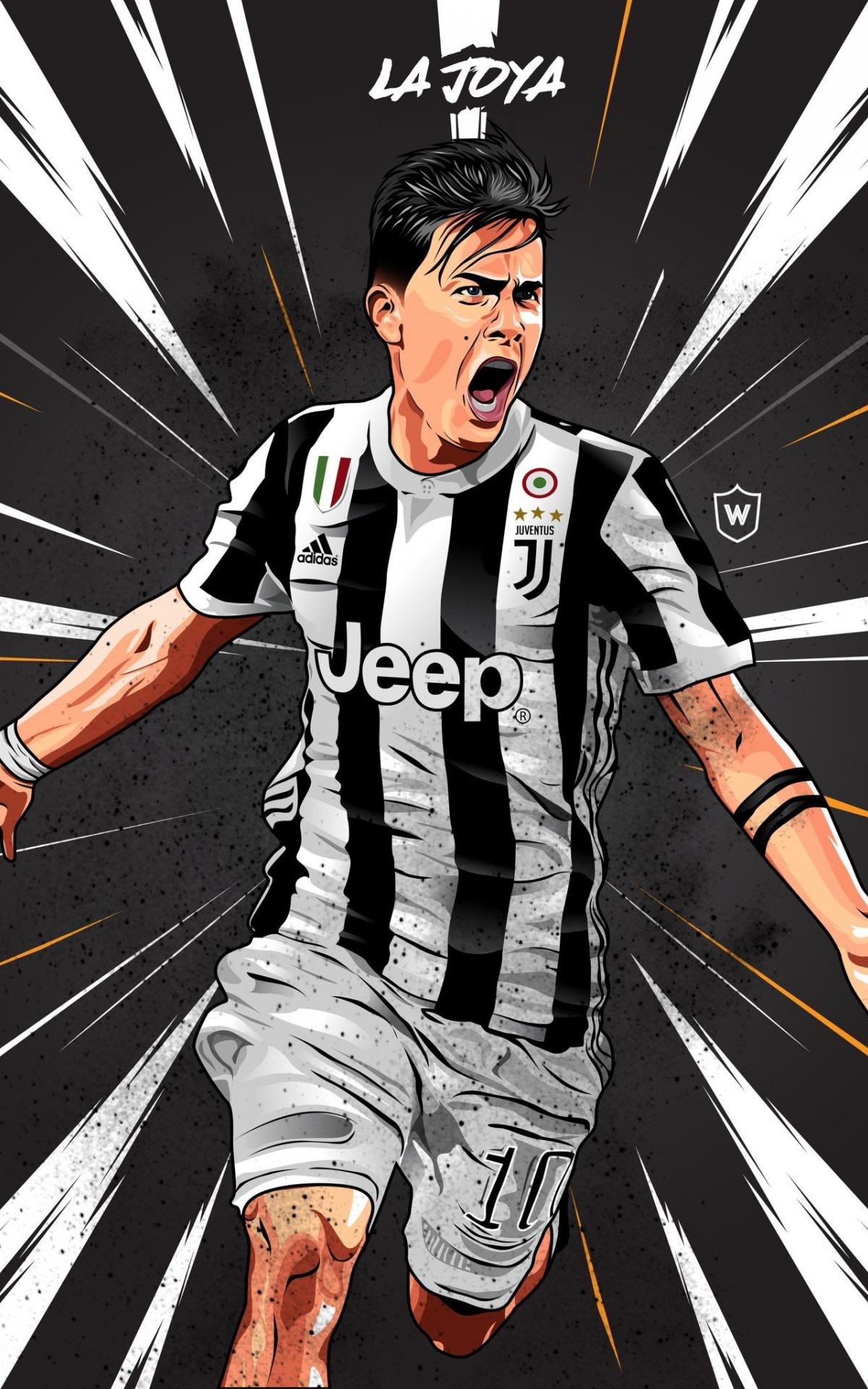1200x1920 Free download Animation PAULO DYBALA Football Juventus wallpaper Football [1638x2048] for your Desktop, Mobile & Tablet. Explore Dybala Cartoon Wallpaper. Dybala Cartoon Wallpaper, Paulo Dybala Wallpaper, Ronaldo And Dybala Wallpaper