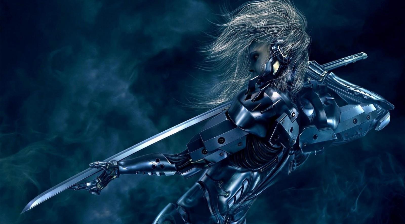 1600x885 space, artwork, Metal Gear Rising Revengeance, machine, Raiden, Metal Gear Rising, darkness, screenshot, mecha, computer wallpaper, outer space High quality walls