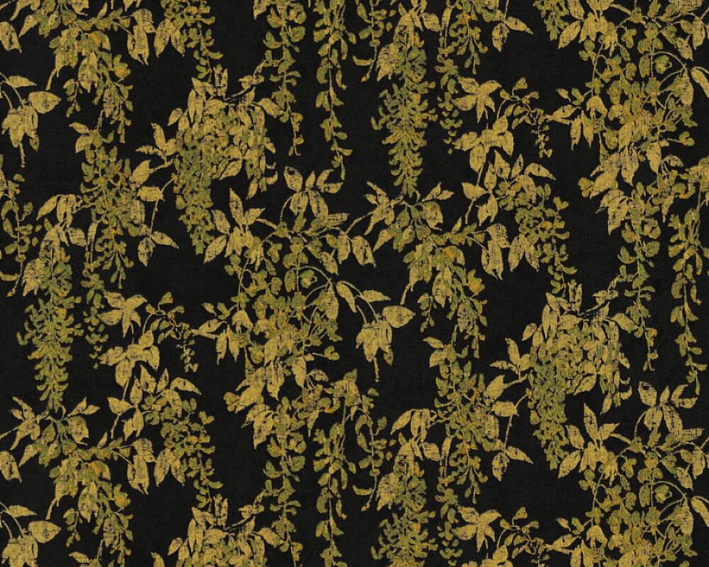 1000x800 Originals Wallpaper Floral, Black, Gold, Metallic