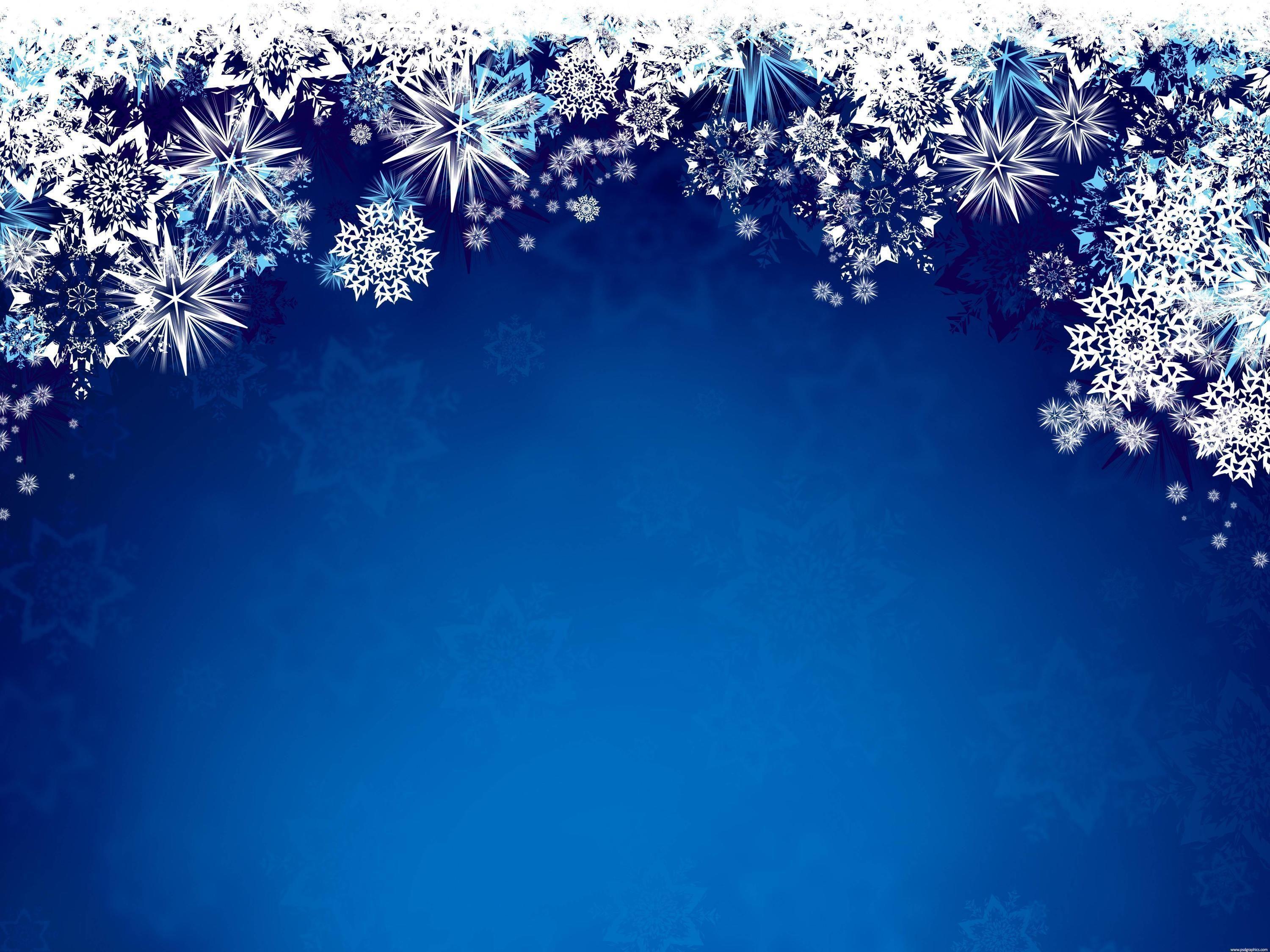 3000x2250 Blue snowflakes background. PSDGraphics. Snowflake background, Christmas wallpaper, Winter background