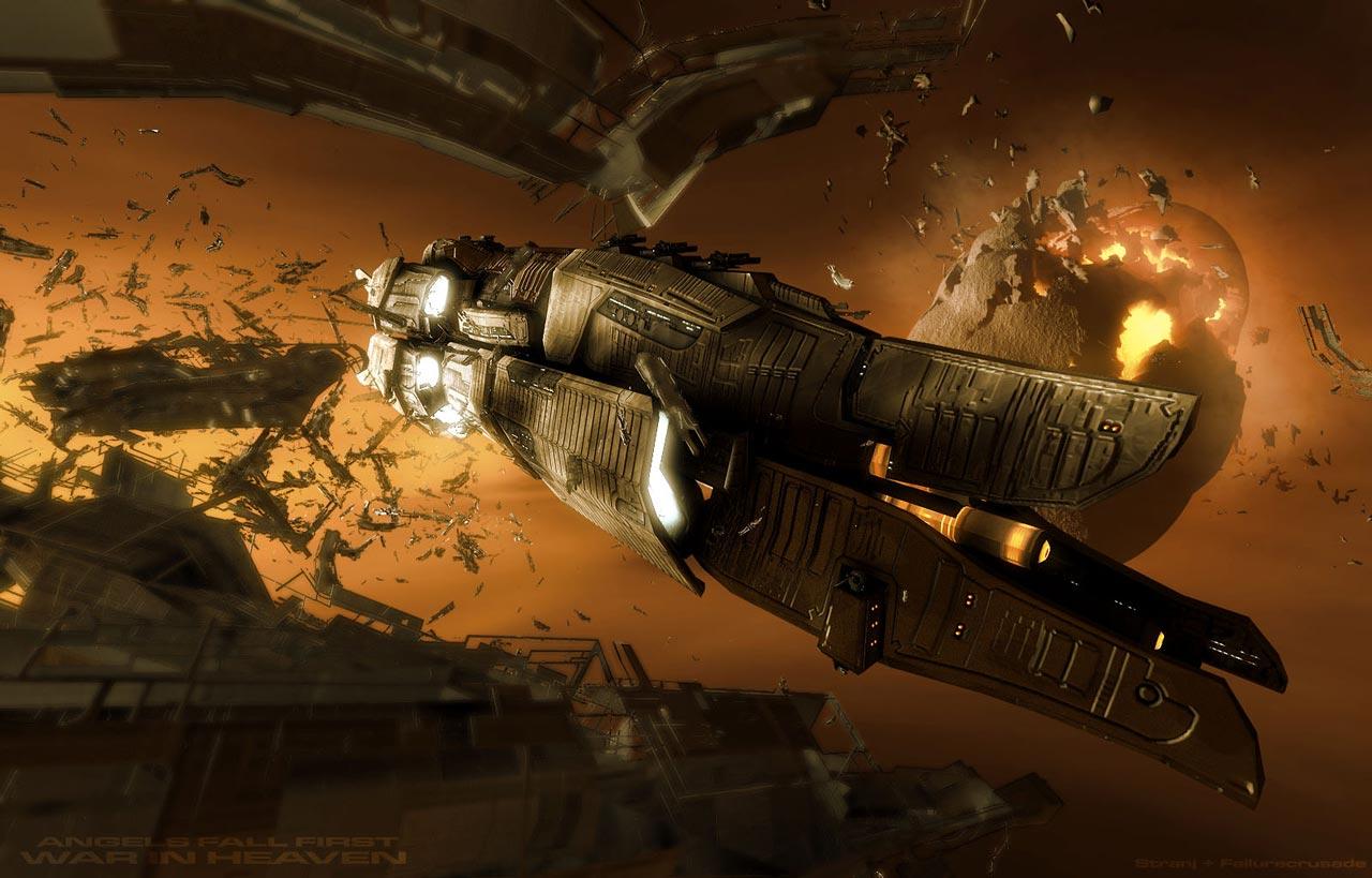 1280x819 Angels fall first, war in heaven by Strangelet, 3D Digital Art, Science Fiction