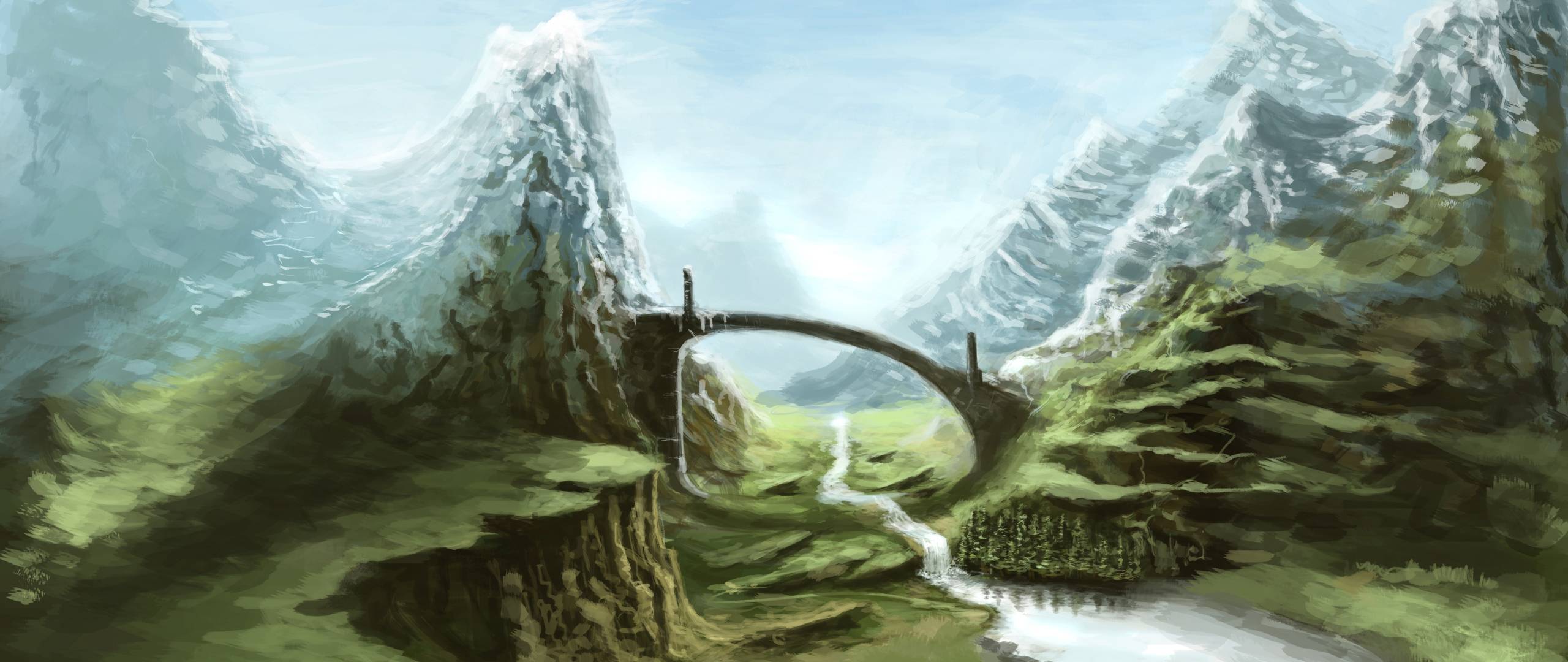 2560x1080 skyrim, nature, art 2560x1080 Resolution Wallpaper, HD Games 4K Wallpaper, Image, Photo and Background