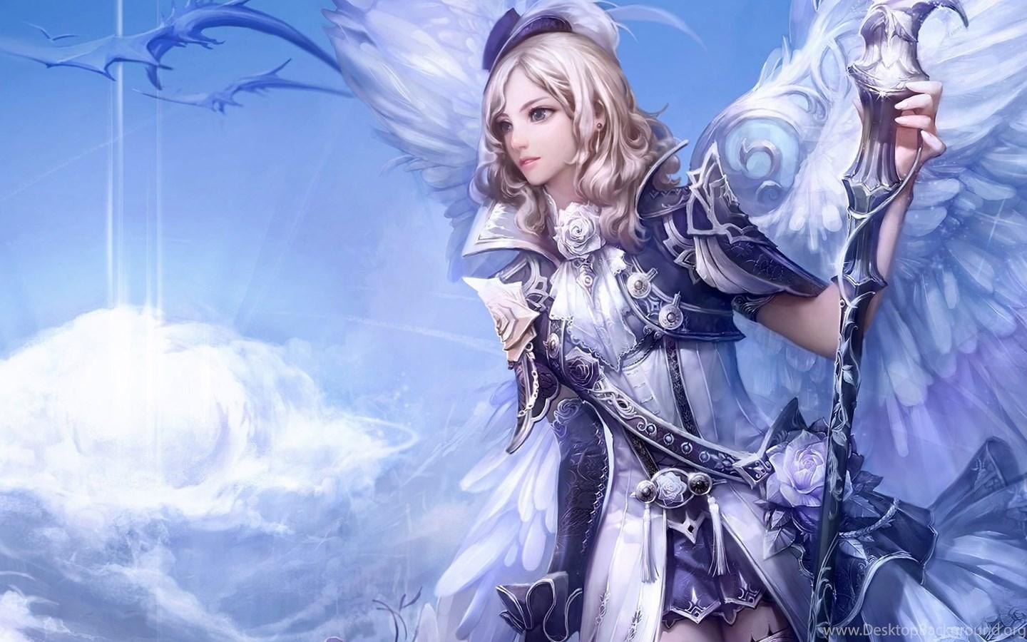 1440x900 Beautiful Angel In Heaven 3D IN HD Wallpaper For Your PC Computer. Desktop Background