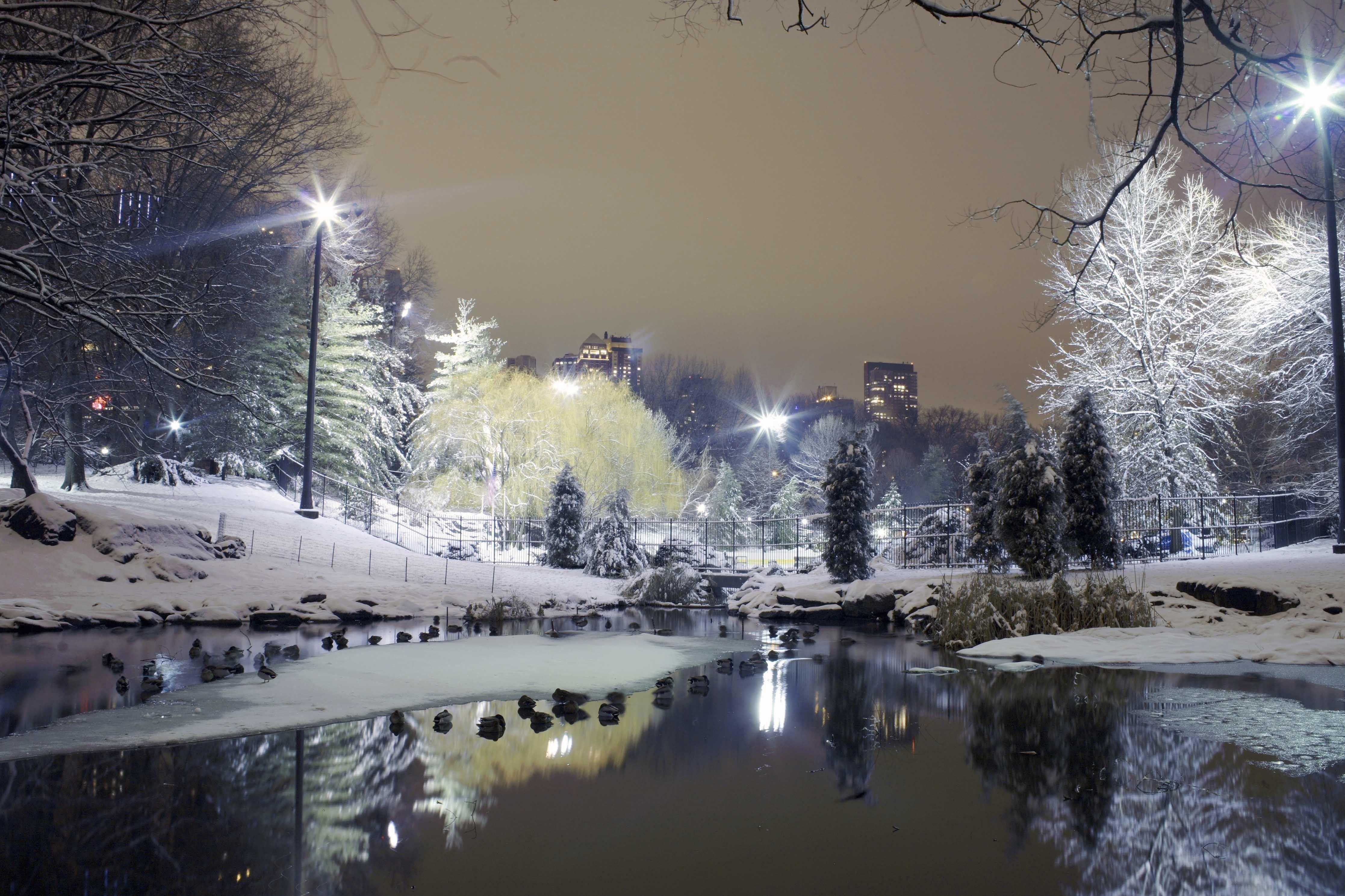 4468x2979 Paisaje nevado. New york city christmas, City wallpaper, Winter wallpaper