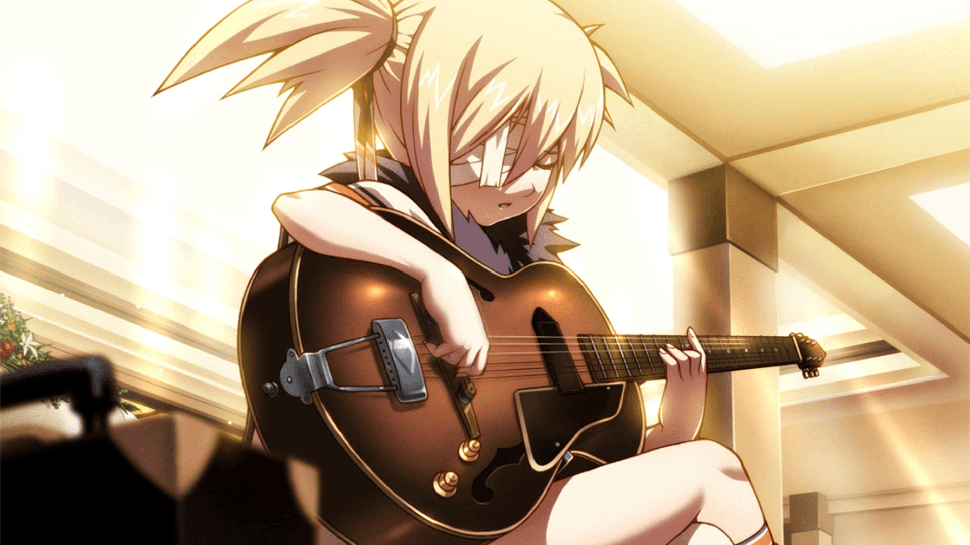 1080x2280 Anime Girl With Guitar Watching The Sunset 4k One Plus 6,Huawei  p20,Honor view 10,Vivo y85,Oppo f7,Xiaomi Mi A2 HD 4k Wallpapers, Images,  Backgrounds, Photos and Pictures