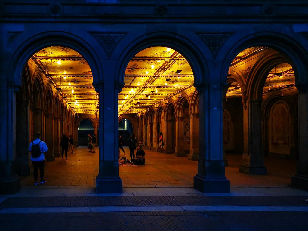 1024x768 Bethesda Terrace Arcade in Central Park. Whilst awaiting th