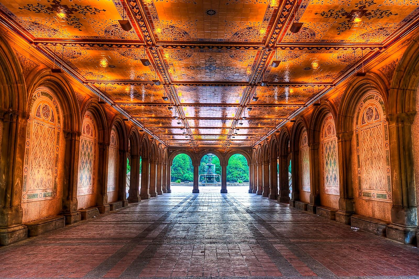 1600x1067 ARCHITECTURAL TILES, GLASS AND ORNAMENTATION IN NEW YORK: The Heart of the Park: Bethesda Terrace and its suspended Minton Tile ceiling