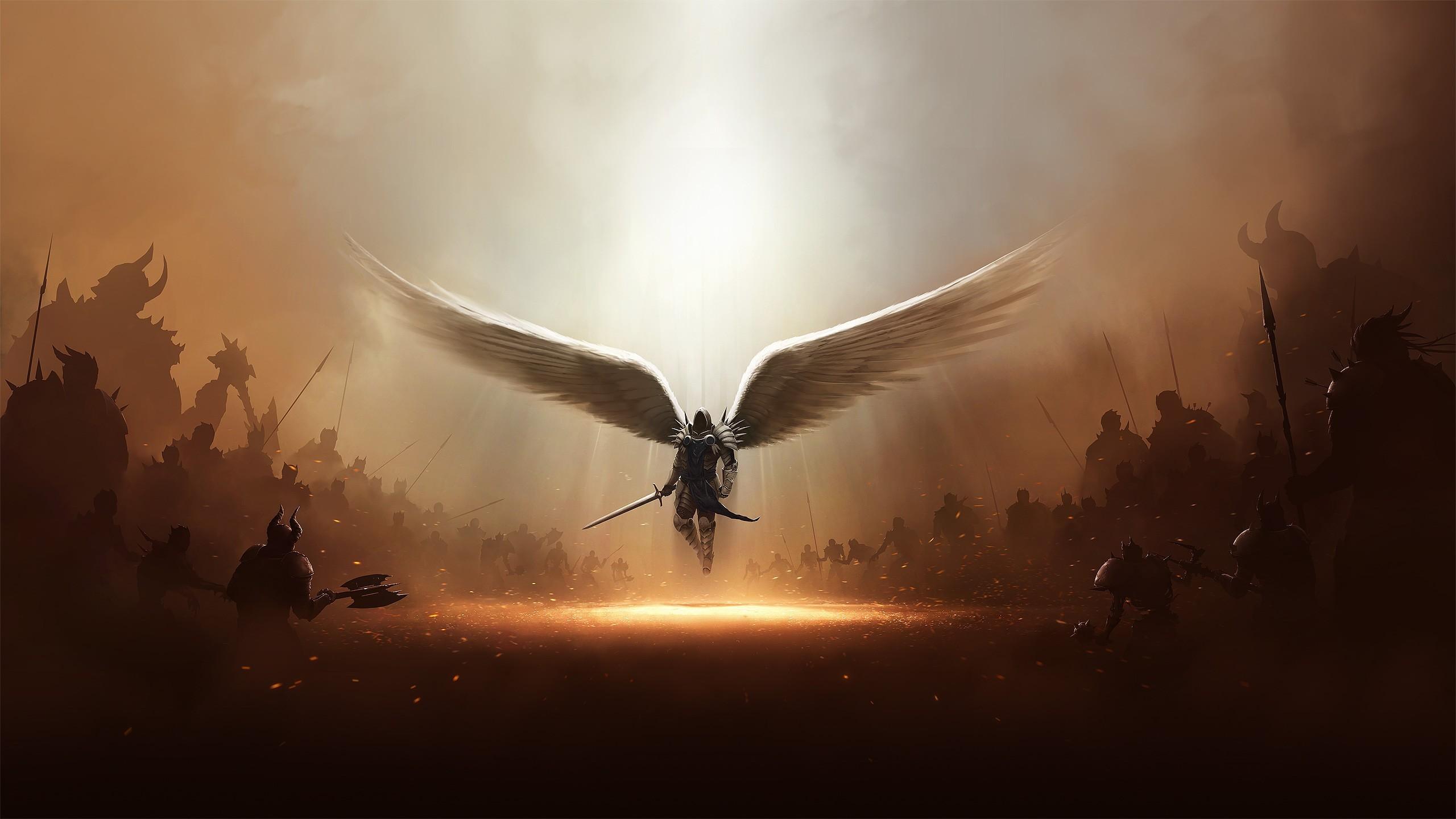 2560x1440 Diablo 3 Tyrael Archangel Of Justice 1440P Resolution Wallpaper, HD Games 4K Wallpaper, Image, Photo and Background