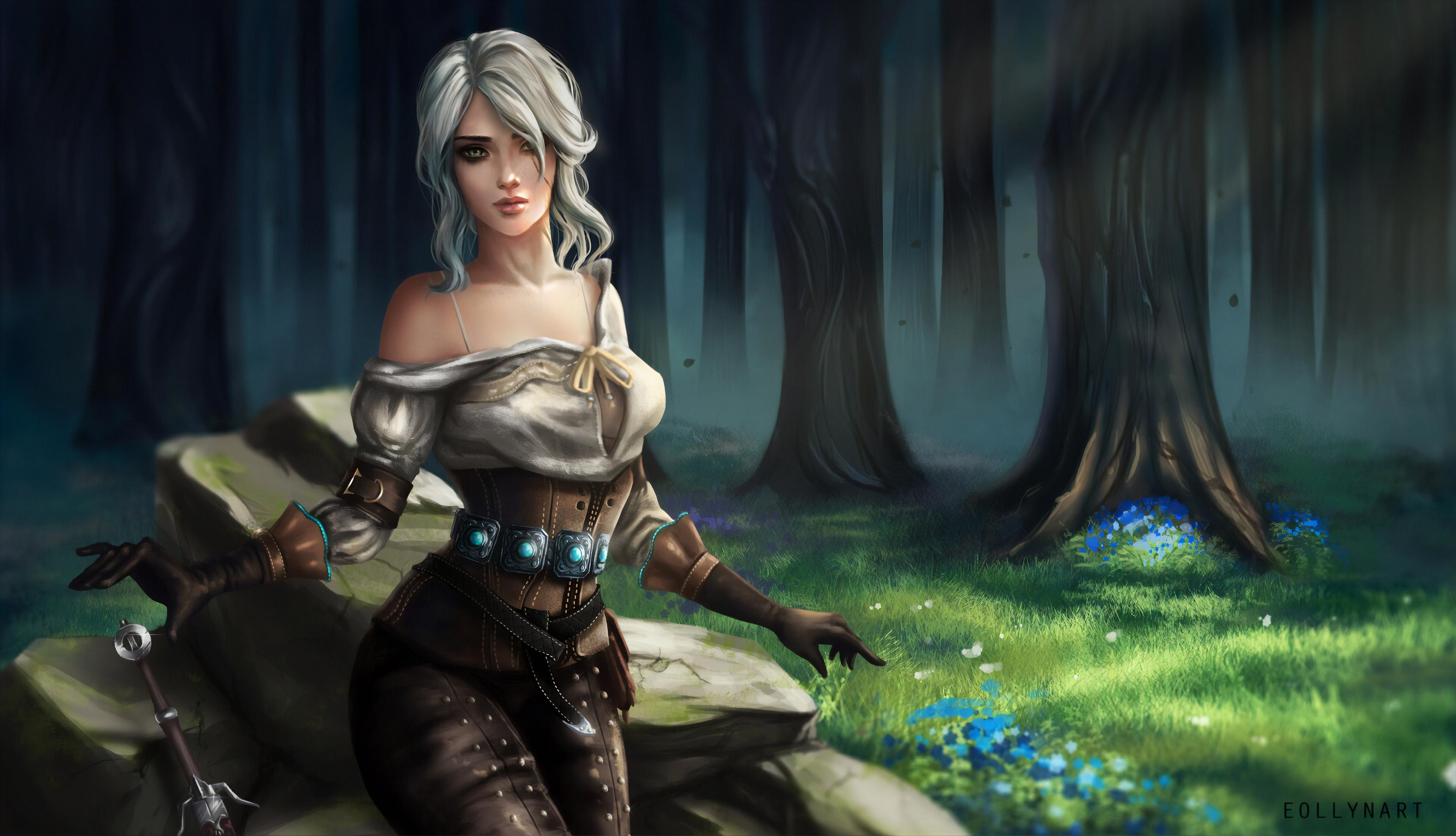 3840x2206 Ciri Witcher 3 Fantasy Art 4k, HD Games, 4k Wallpaper, Image, Background, Photo and Picture