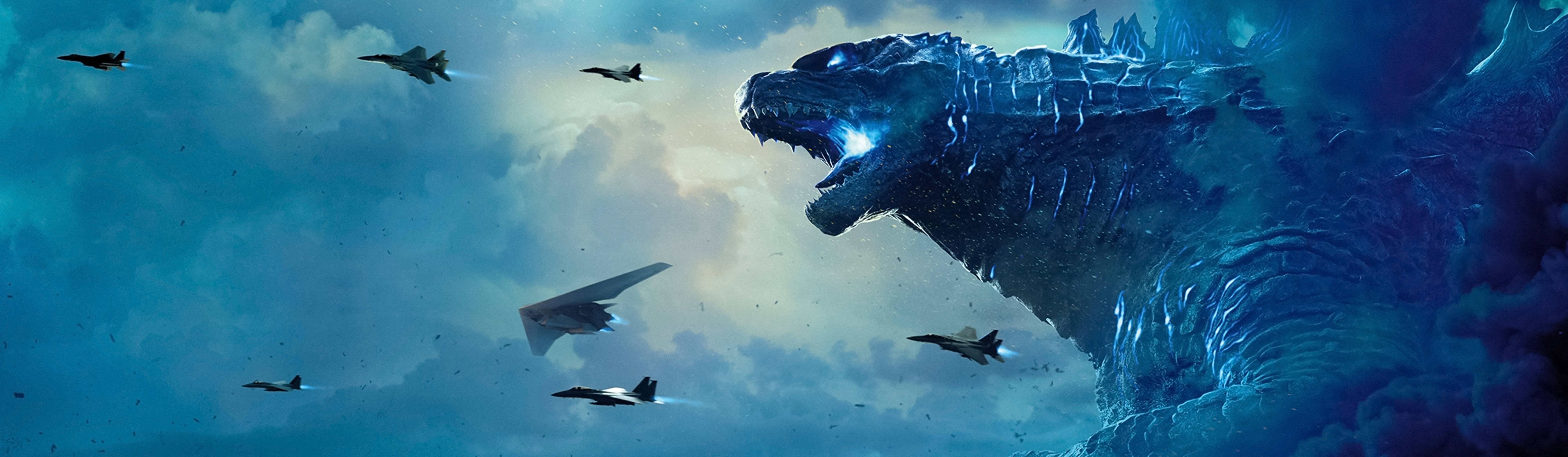 8000x2335 Godzilla 4K 8K Banner 2048x1152 Resolution Wallpaper, HD Movies 4K Wallpaper, Image, Photo and Background