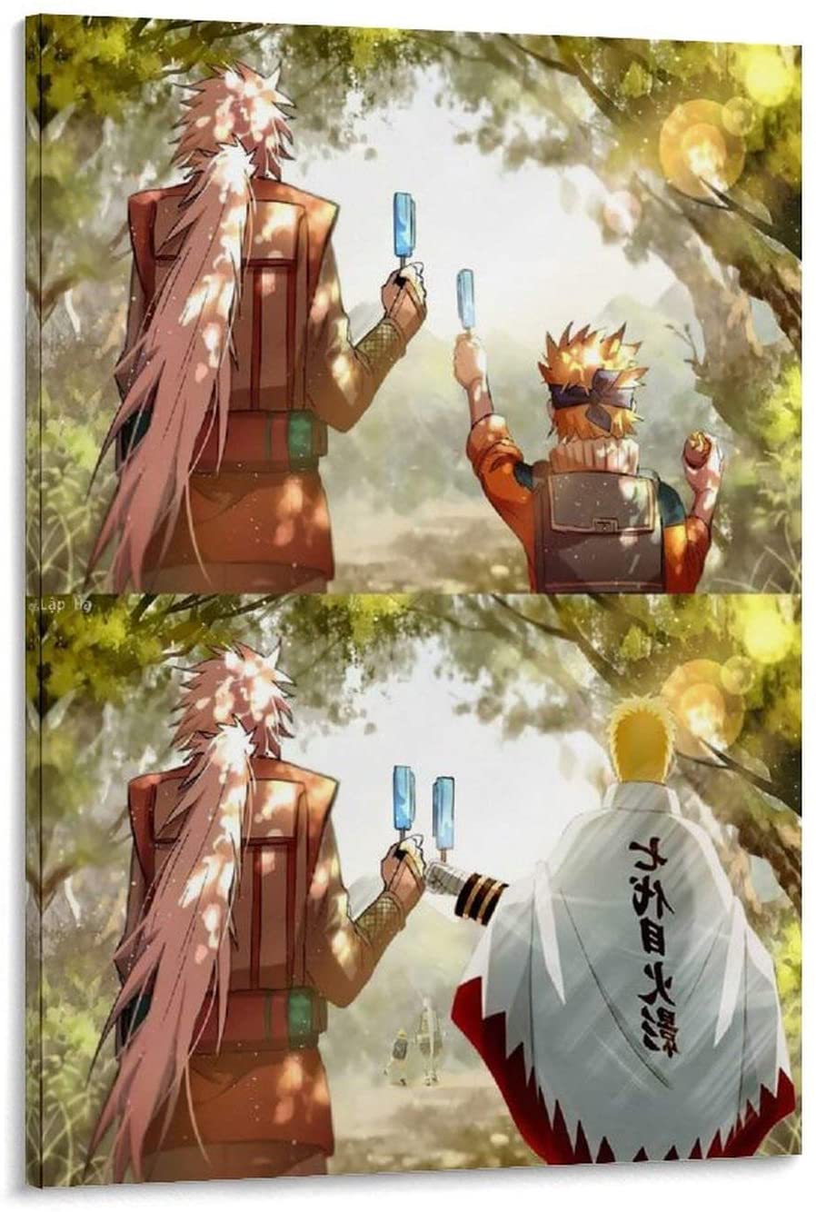 898x1334 LUGBTHGV Jiraiya's Death Reaction Canvas Art Poster and Wall Art Picture Print Modern Family Bedroom Decor Posters 08x12inch(20x30cm): Posters & Prints