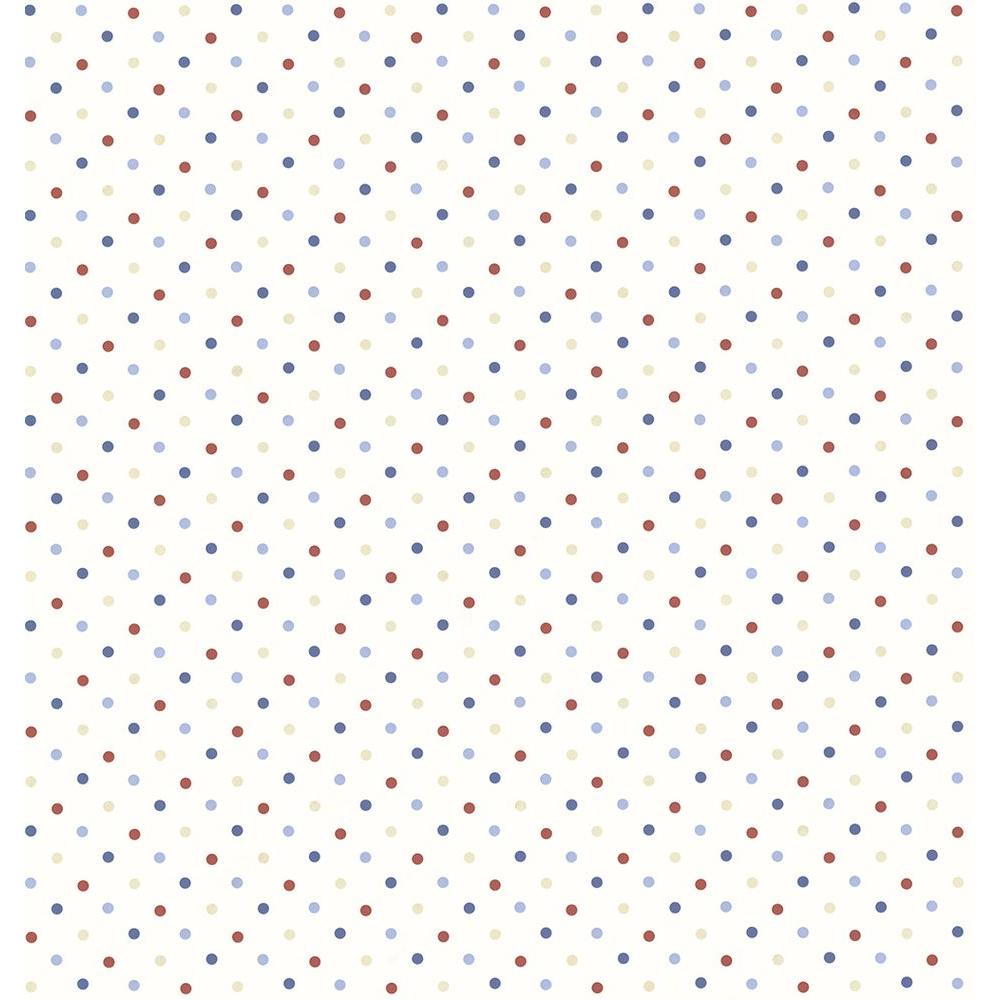 1000x1000 Chesapeake Kenley Blackberry Polka Dots Wallpaper Sample CHR11712SAM