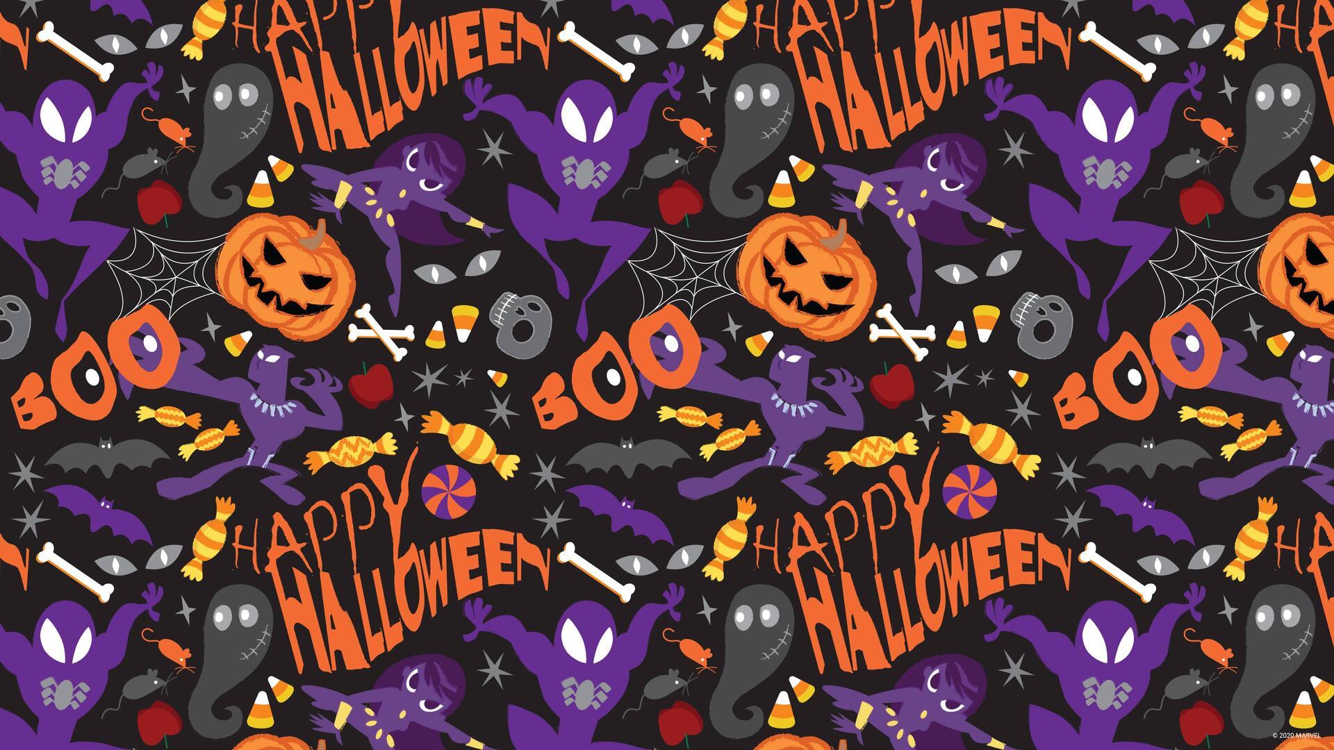 1920x1080 ALBUM 5 Marvel Halloween Wallpaper Zoom Background (3840x2160): ComicWalls