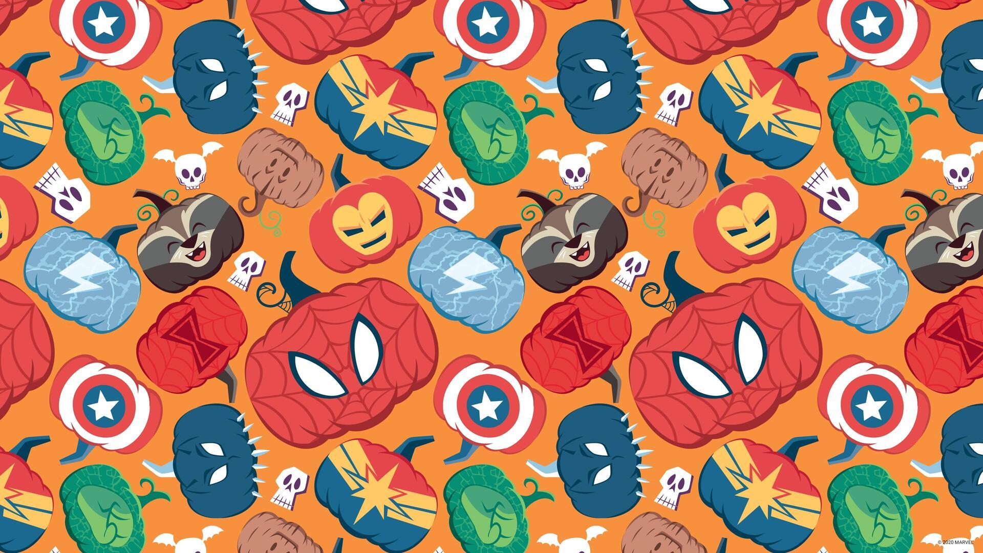 1920x1080 ALBUM 5 Marvel Halloween Wallpaper Zoom Background (3840x2160): ComicWalls