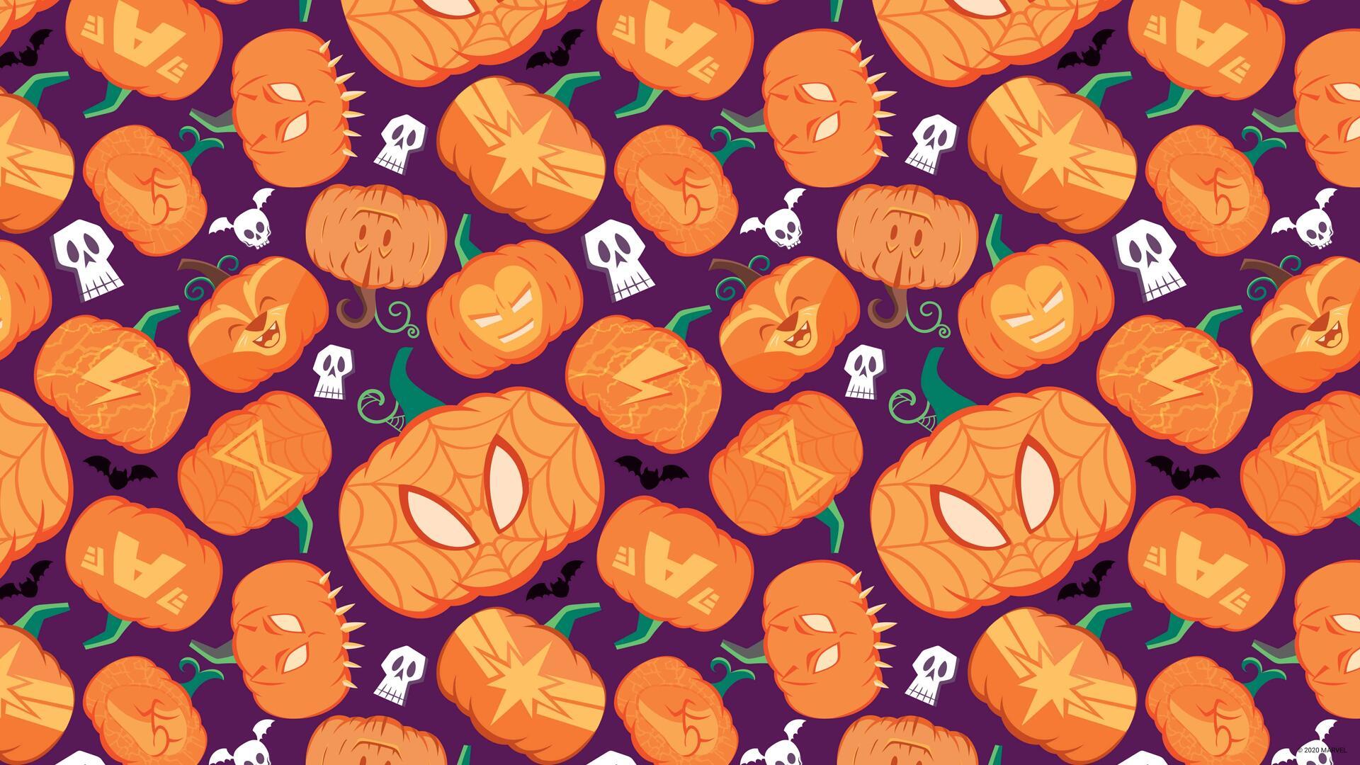 1920x1080 ALBUM 5 Marvel Halloween Wallpaper Zoom Background (3840x2160): ComicWalls