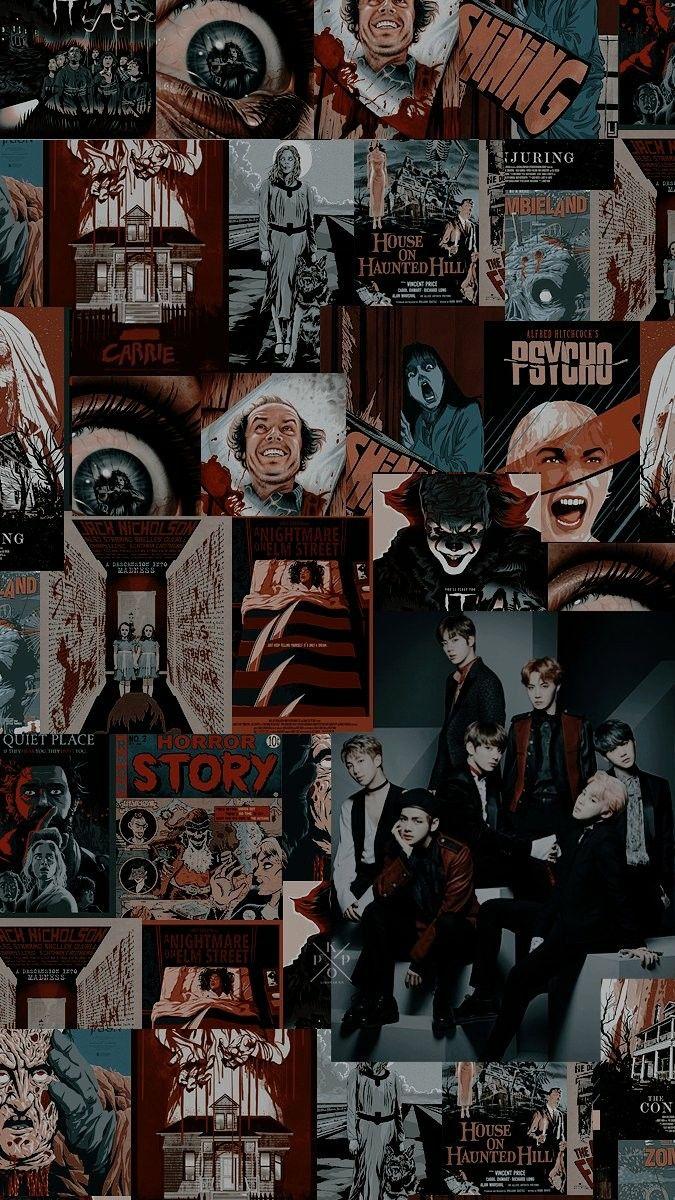 675x1200 BTS Dark Aesthetic Halloween Wallpaper Credits To Twitter Kpoplocks © #BTS. Halloween Wallpaper, Cute Fall Wallpaper, Dark Aesthetic