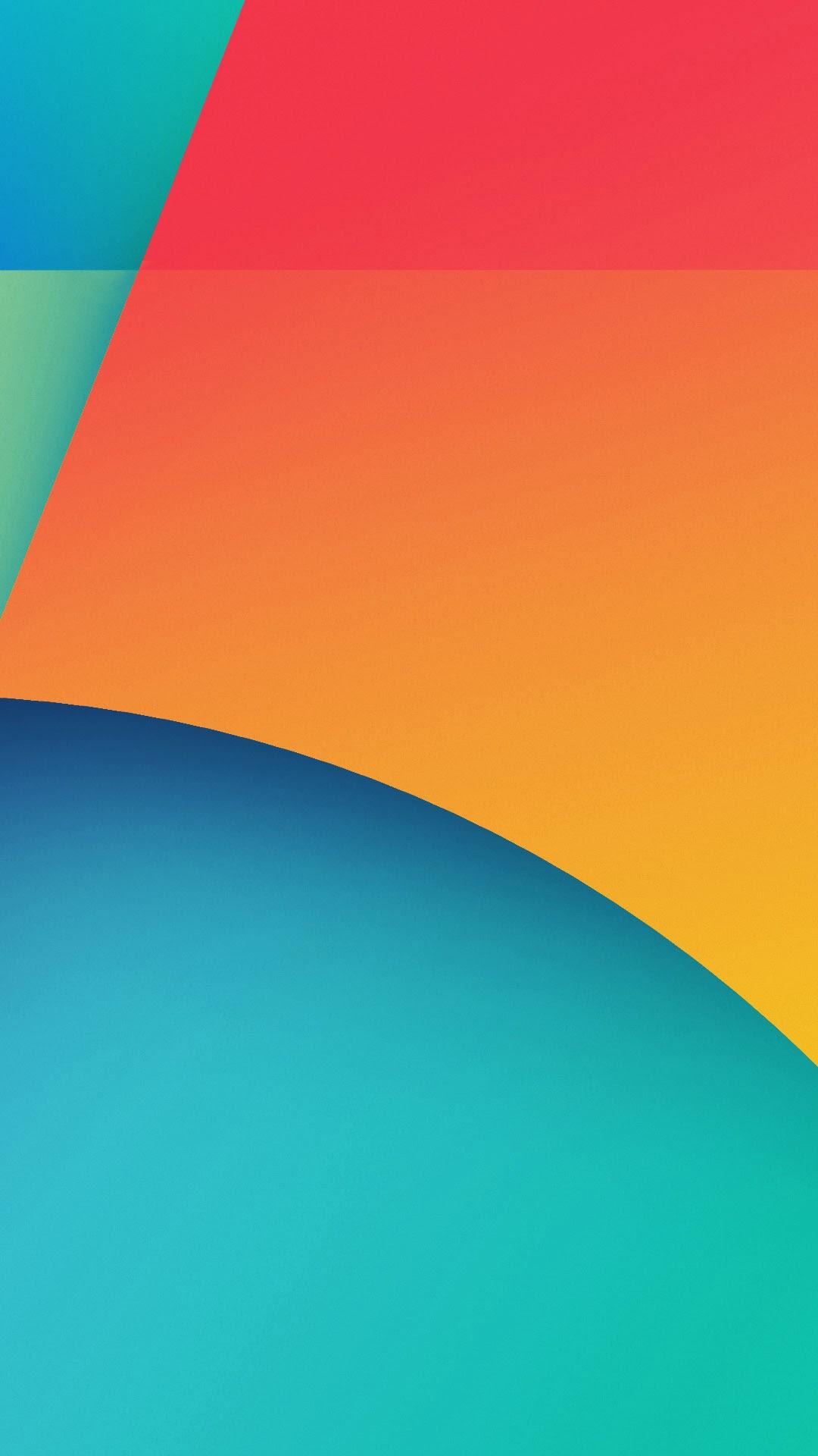 1080x1920 New Android Wallpaper: Nexus 5 Android 4.4 KitKat Orange Blue Android Wallpaper