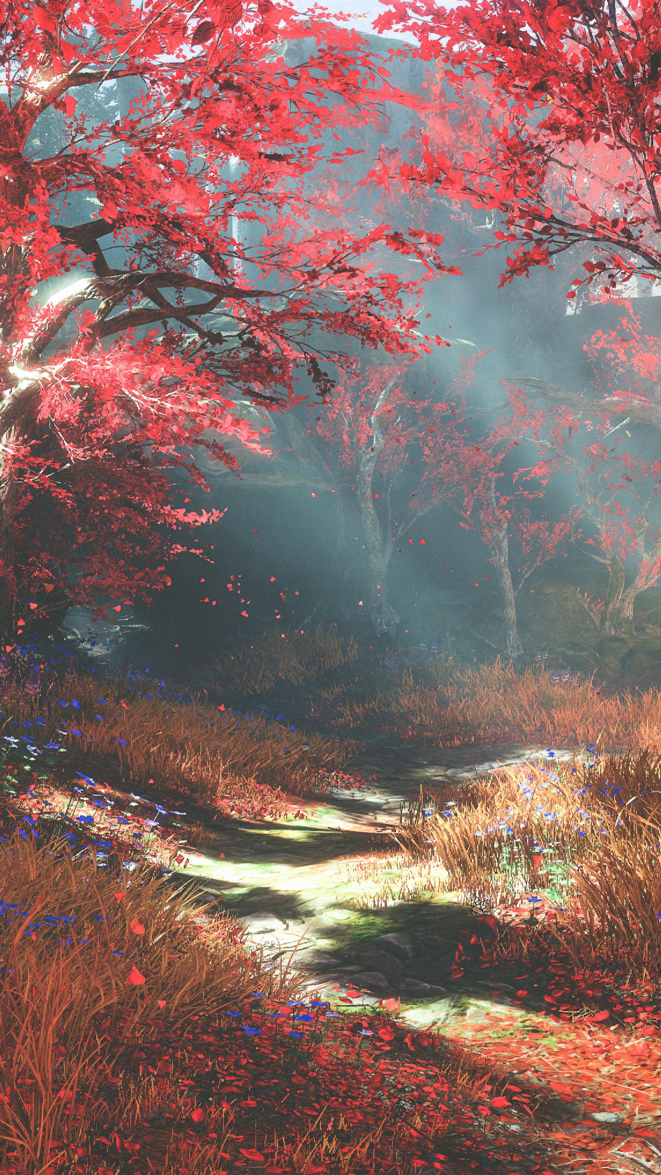 2160x3840 God Of War 4 Autumn Nature 4k Sony Xperia X, XZ, Z5 Premium HD 4k Wallpaper, Image, Background, Photo and Picture