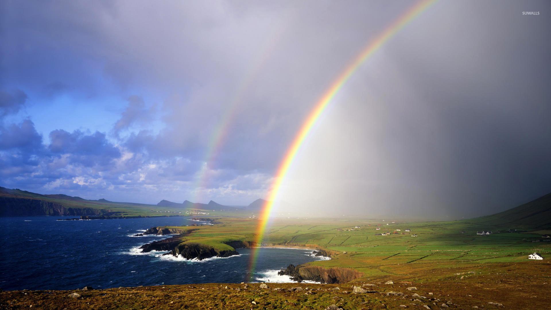 1920x1080 Double rainbow wallpaper wallpaper