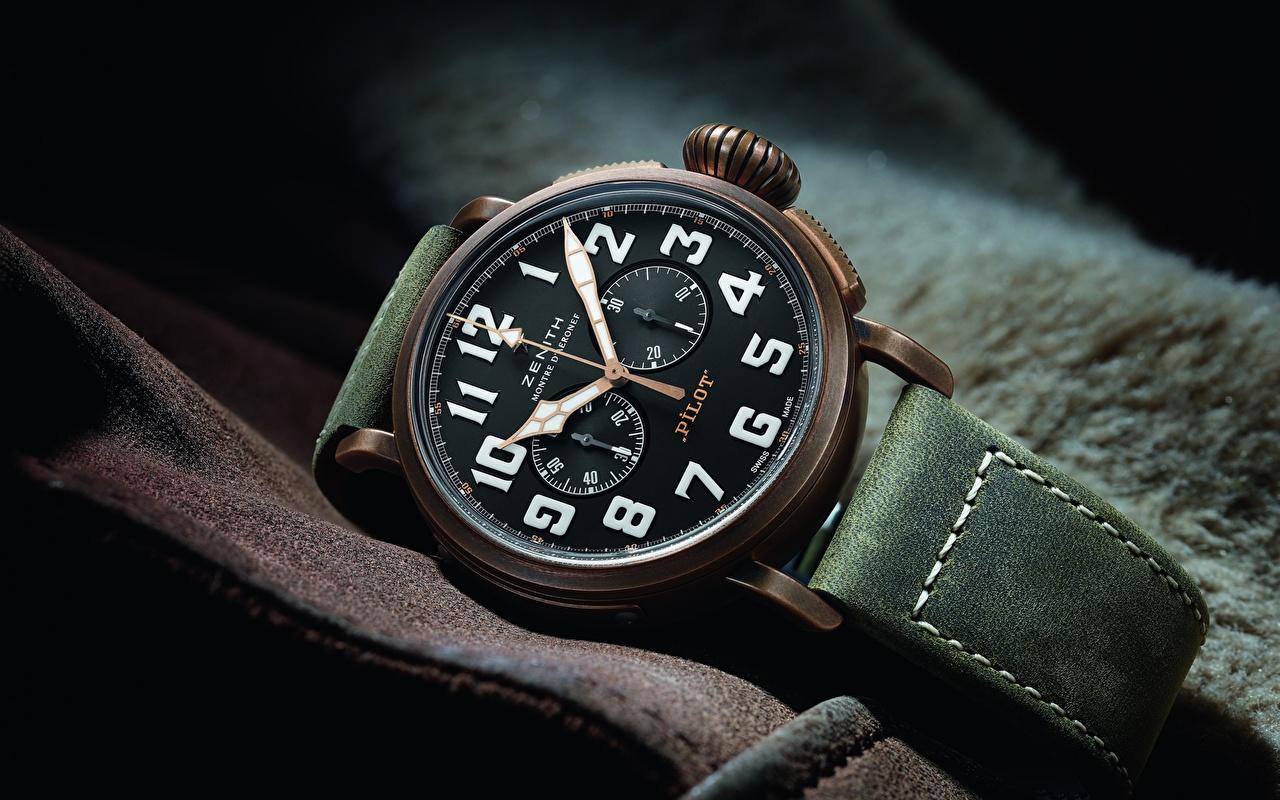 1280x800 Wallpaper Zenith Pilot Type 20 Extra Special Chronograph Watch Clock