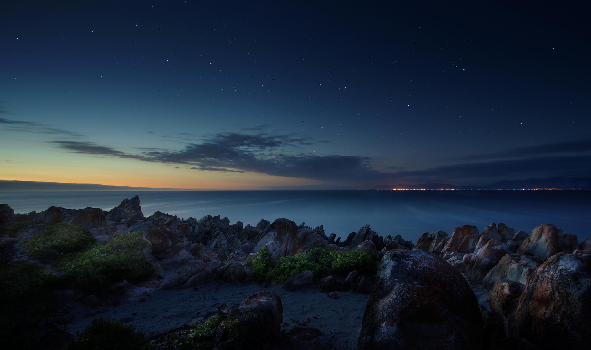 2048x1215 south africa, ocean, night Wallpaper, HD Nature 4K Wallpaper, Image and Background