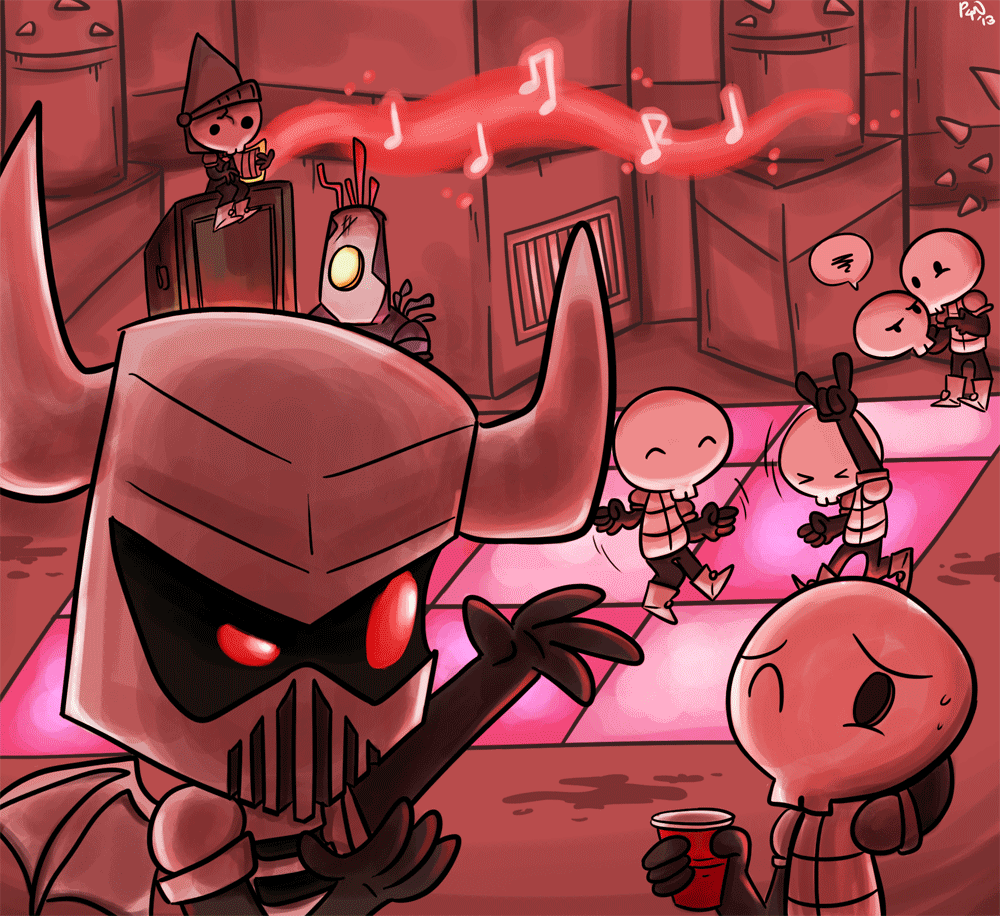 1000x916 Undead Dance Party By Pickles 4 Nickles. Castle Crashers, Good Knight, Dance Party