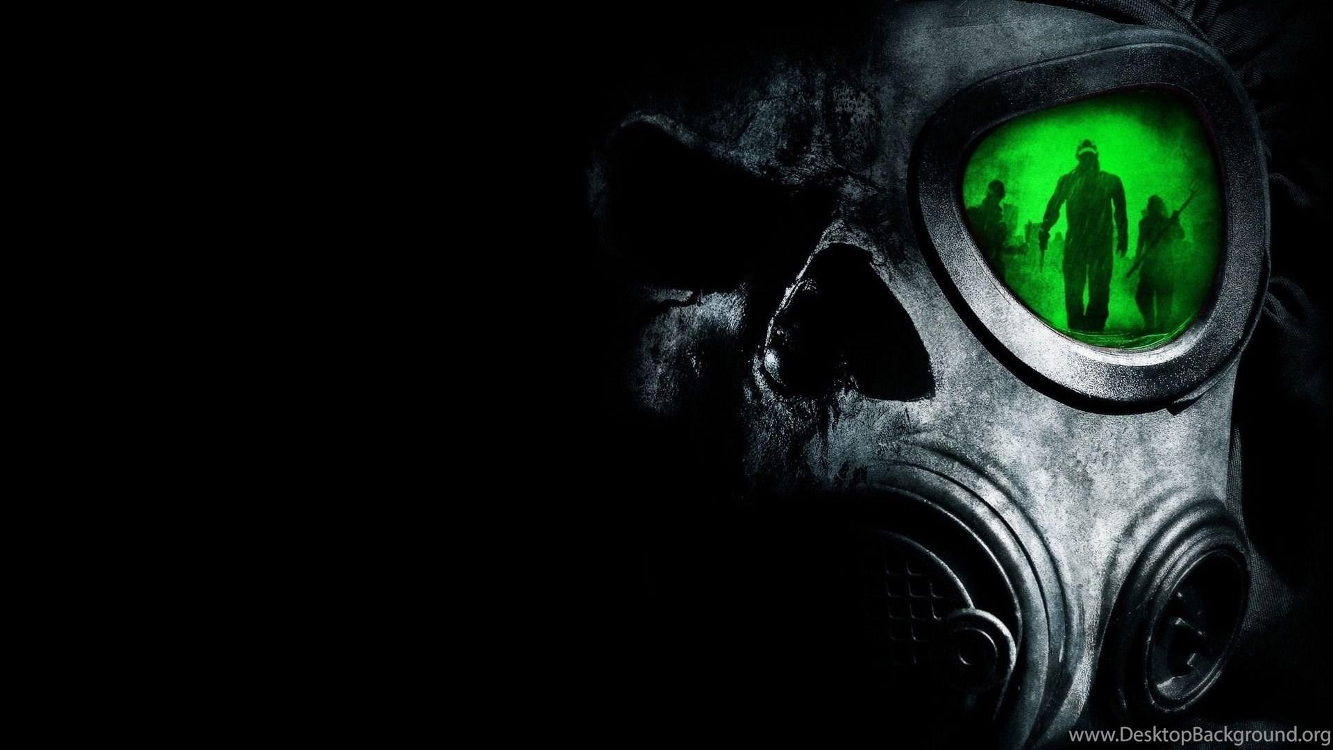 1920x1080 Green Skull Wallpaper Desktop Background
