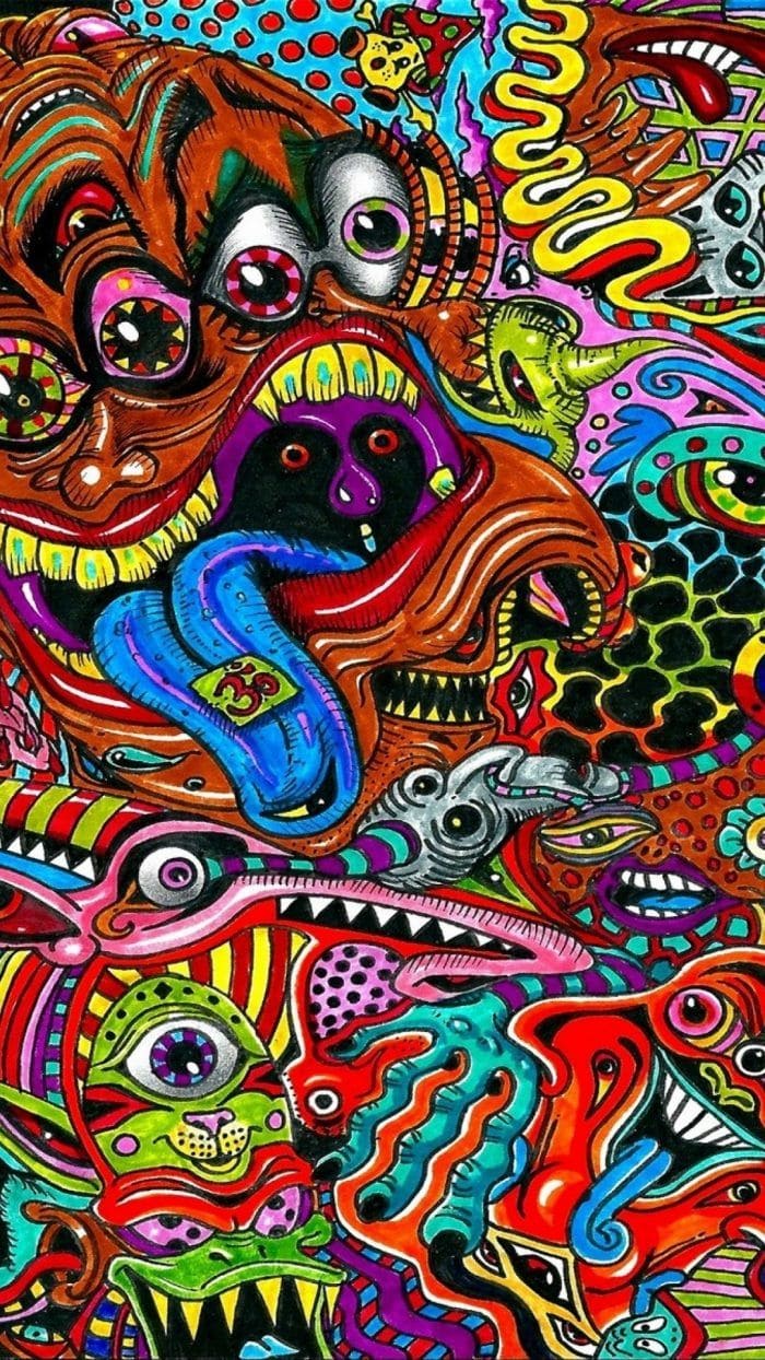 700x1244 Best Trippy iPhone Wallpaper