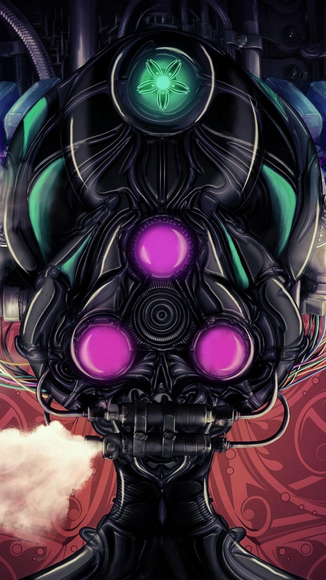 1080x1920 iPhone Wallpaper Psychedelic Art 3D iPhone Wallpaper