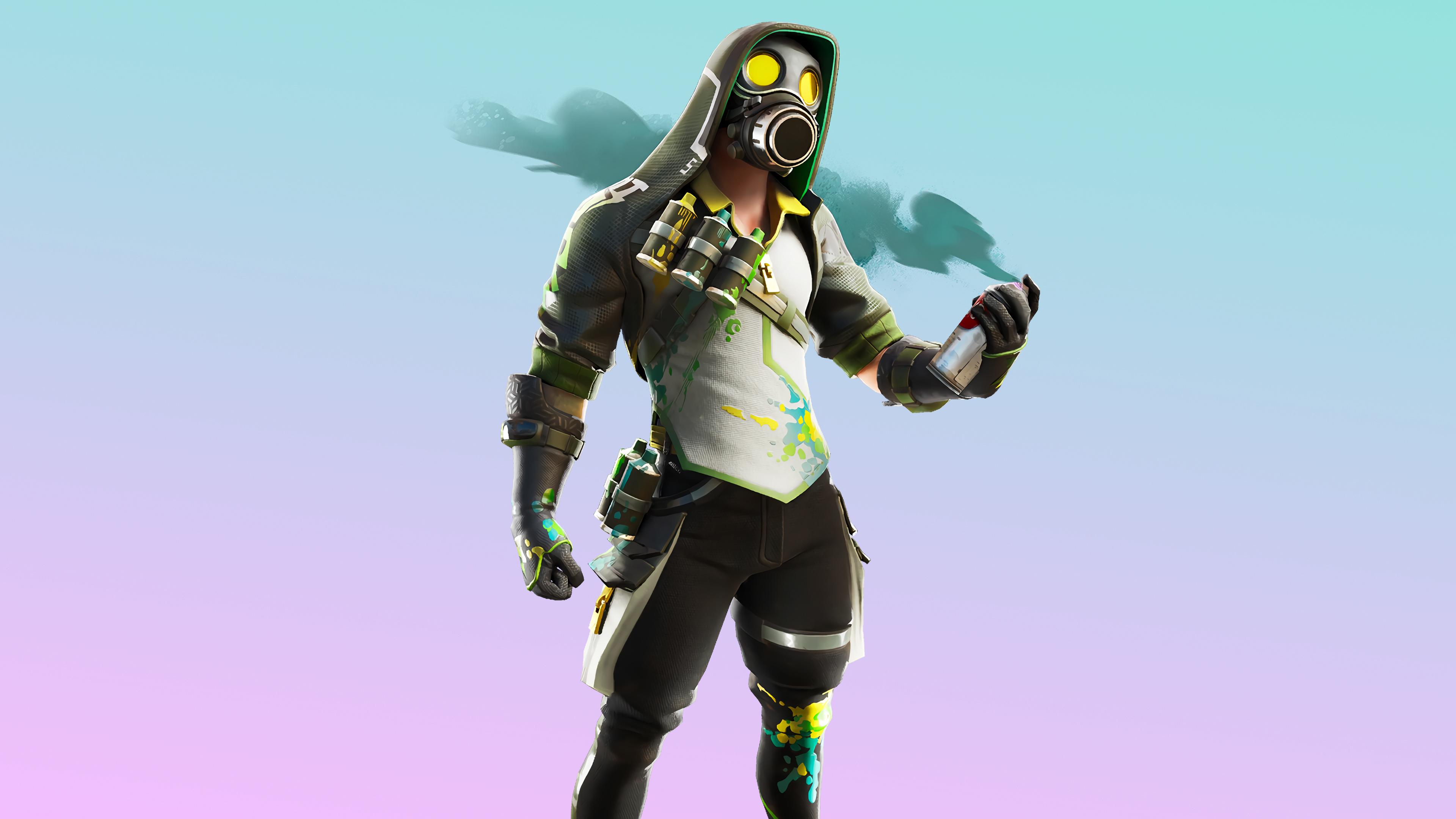 3840x2160 Fortnite, Toxic, Tagger, Outfit, Skin, 4k Free deskk wallpaper, Ultra HD