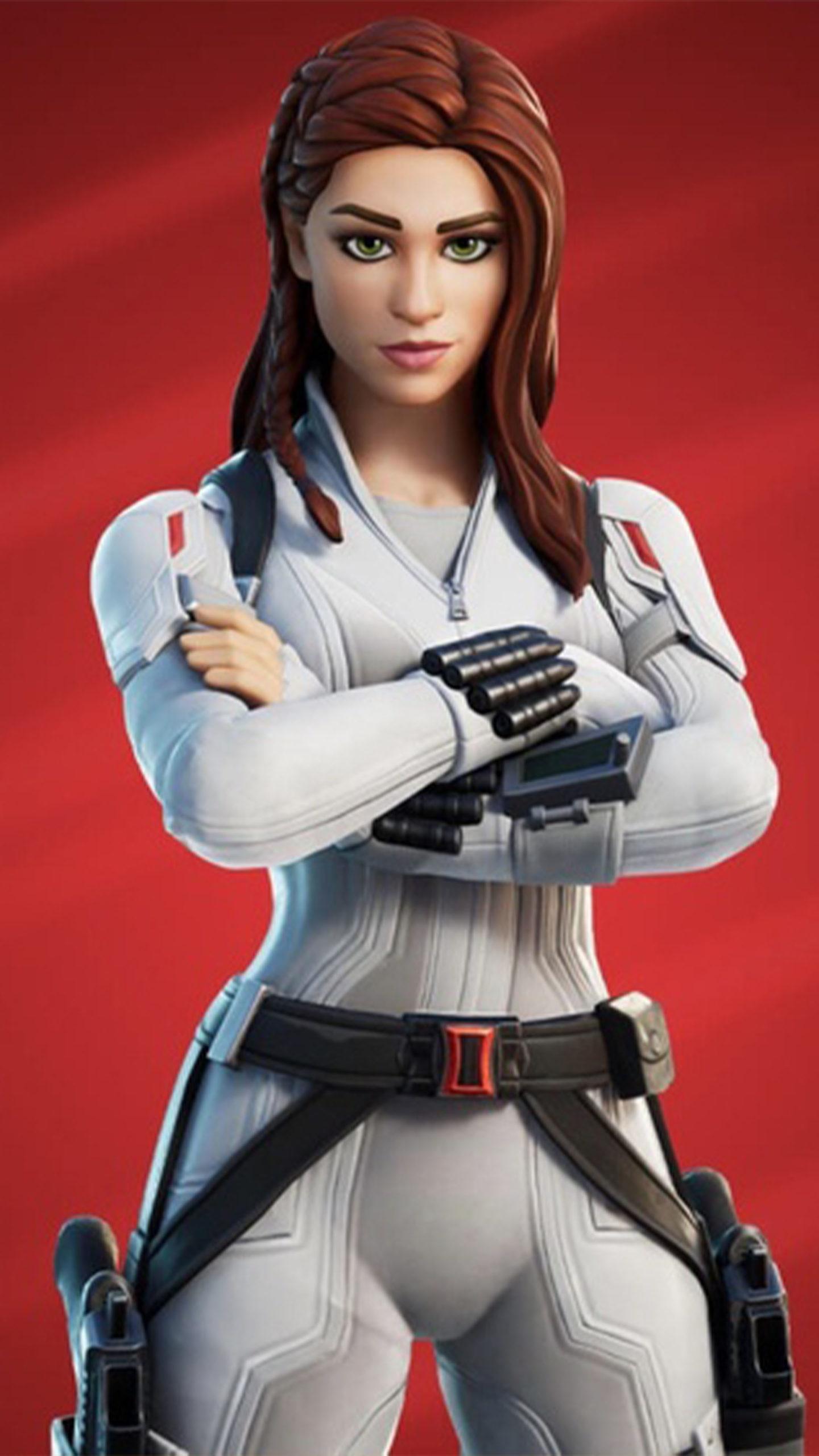 1440x2560 Black Widow Fortnite 4K Ultra HD Mobile Wallpaper