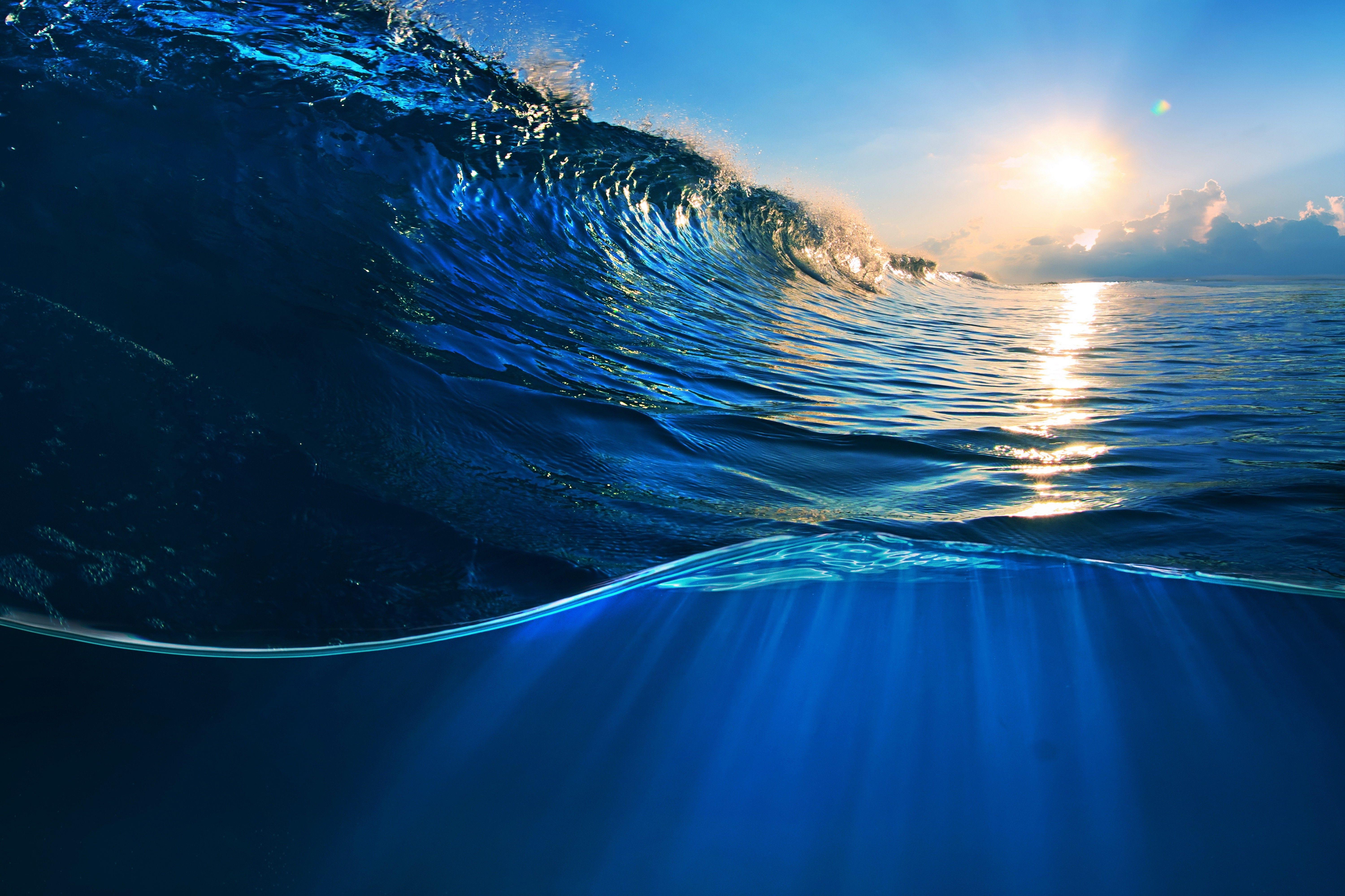 Blue Ocean Waves HD Wallpapers - Top Free Blue Ocean Waves HD ...