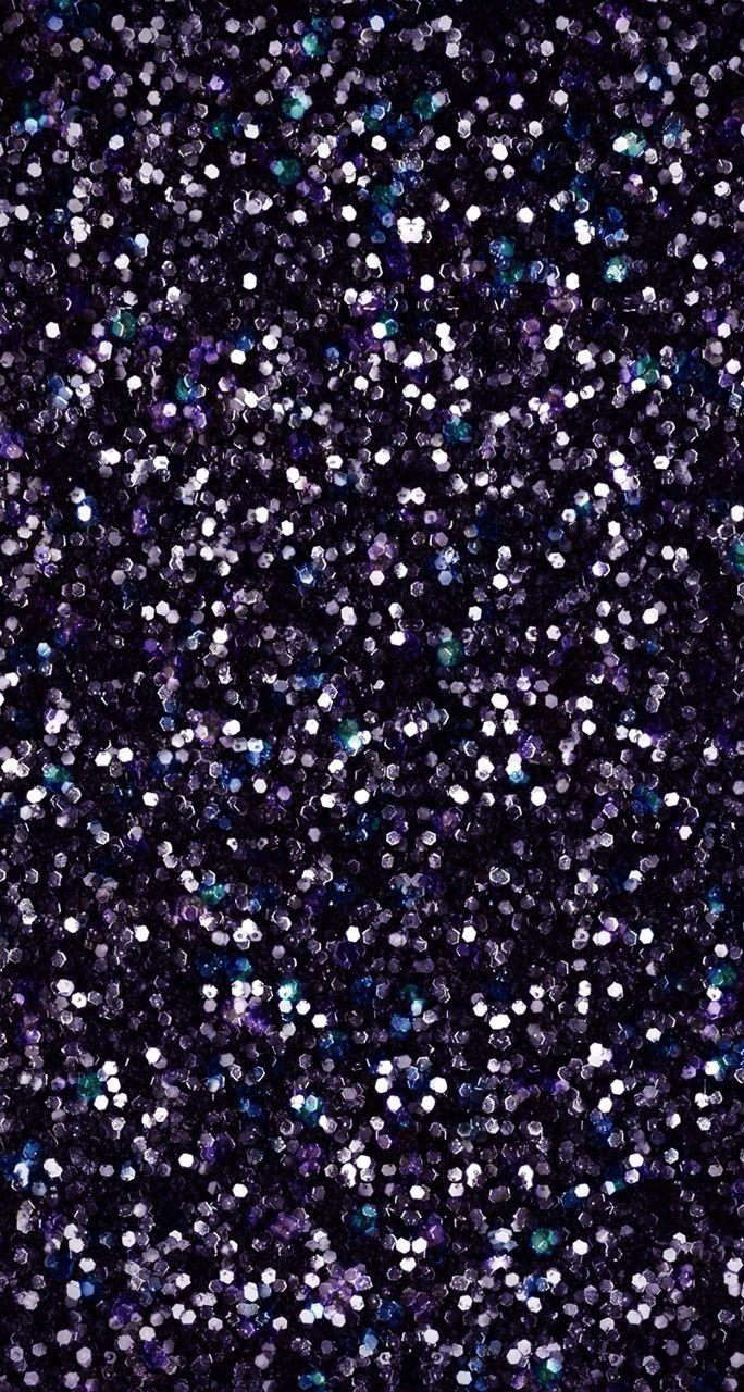 684x1280 Black sparkle wallpaper
