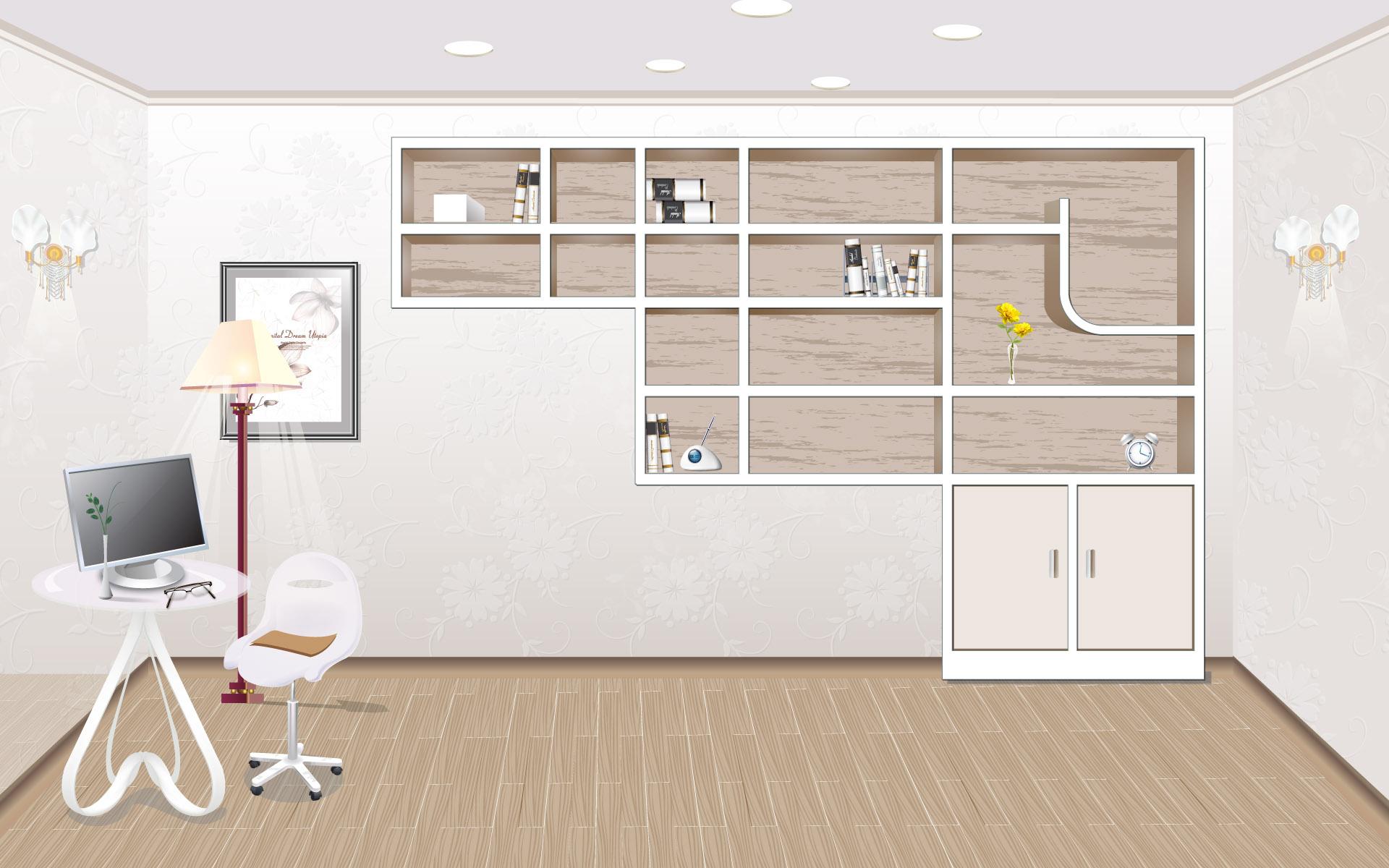 1920x1200 White room Desktop wallpaper 1920x1080