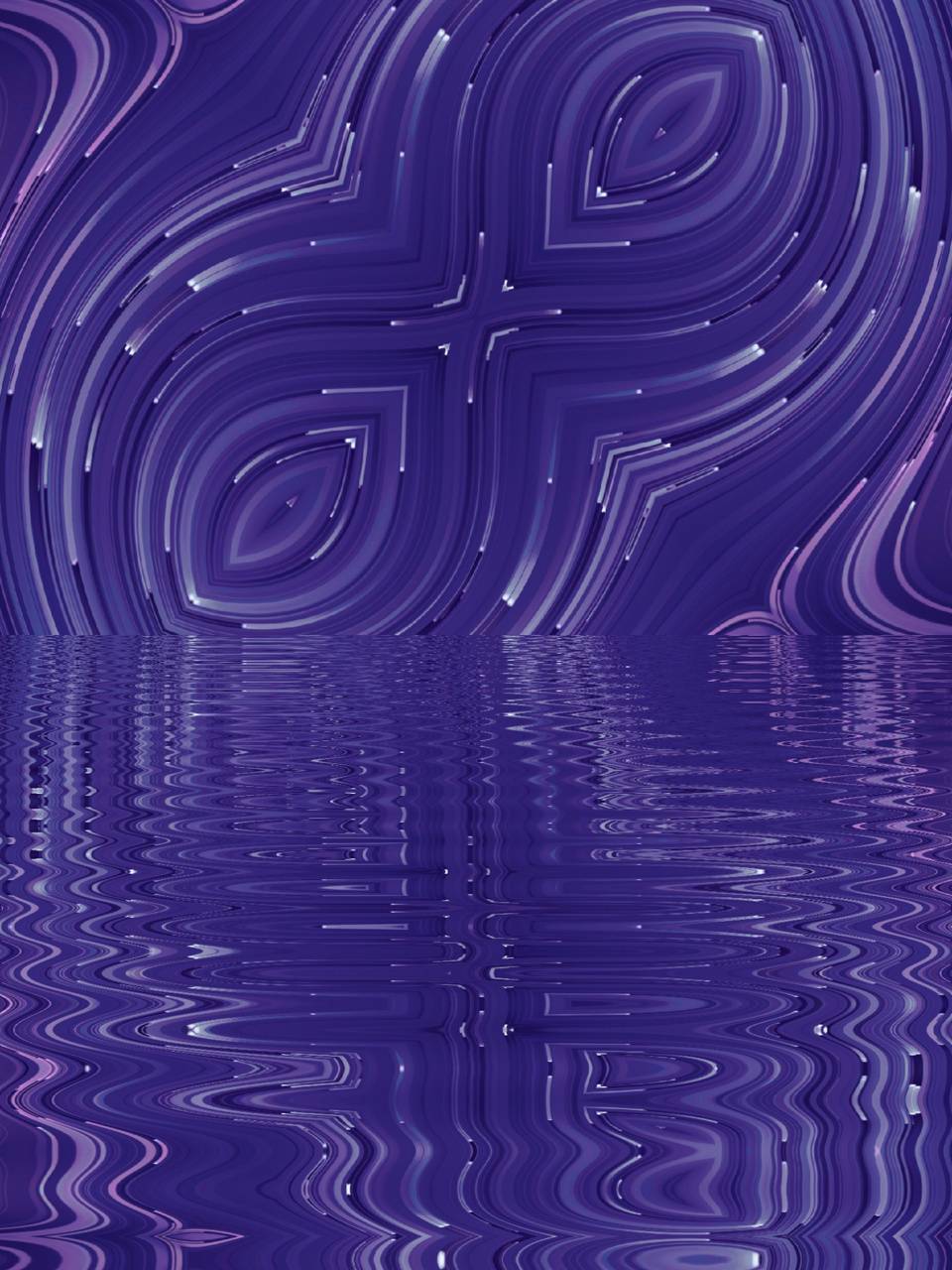 960x1280 Purple swirl wallpaper