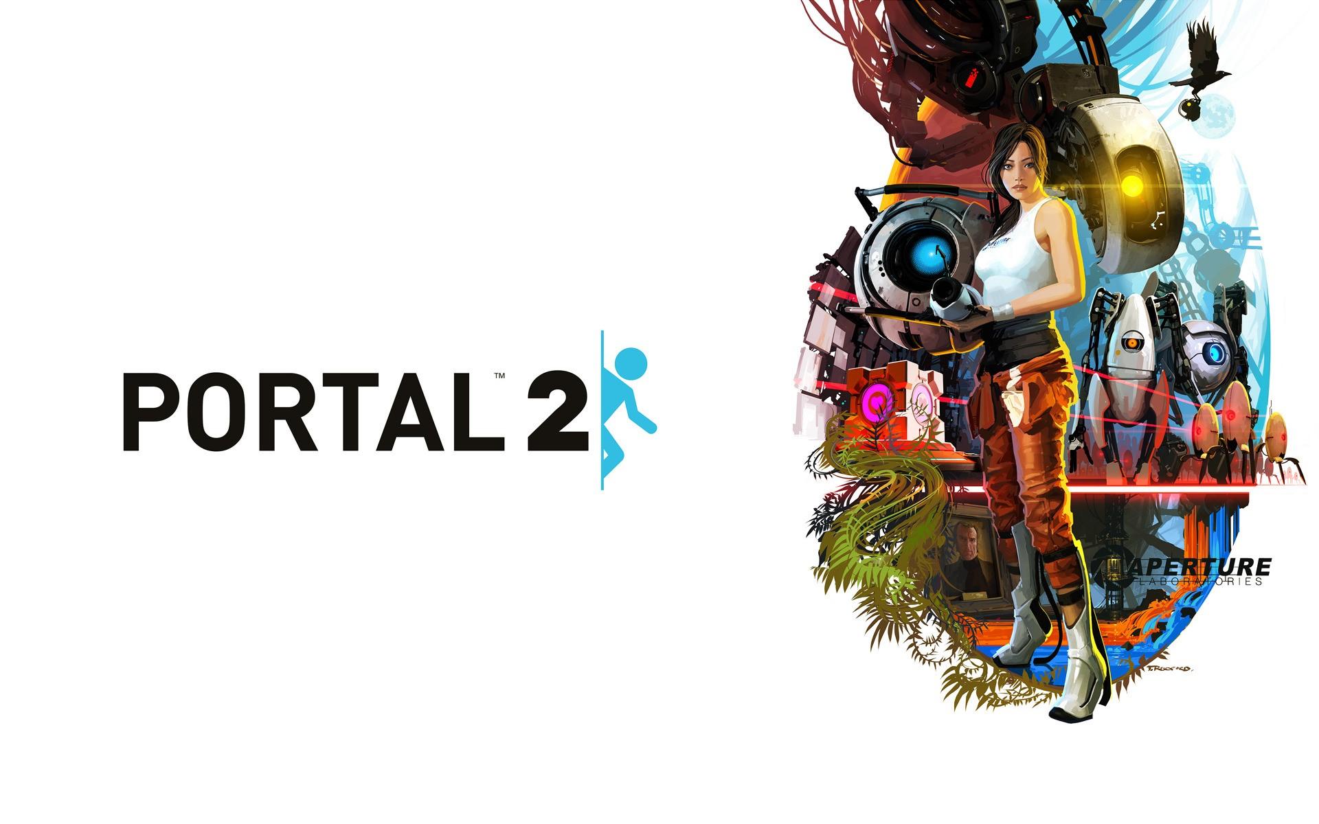 1920x1200 video games portal 2 chell p body atlas portal glados wheatley wallpaper
