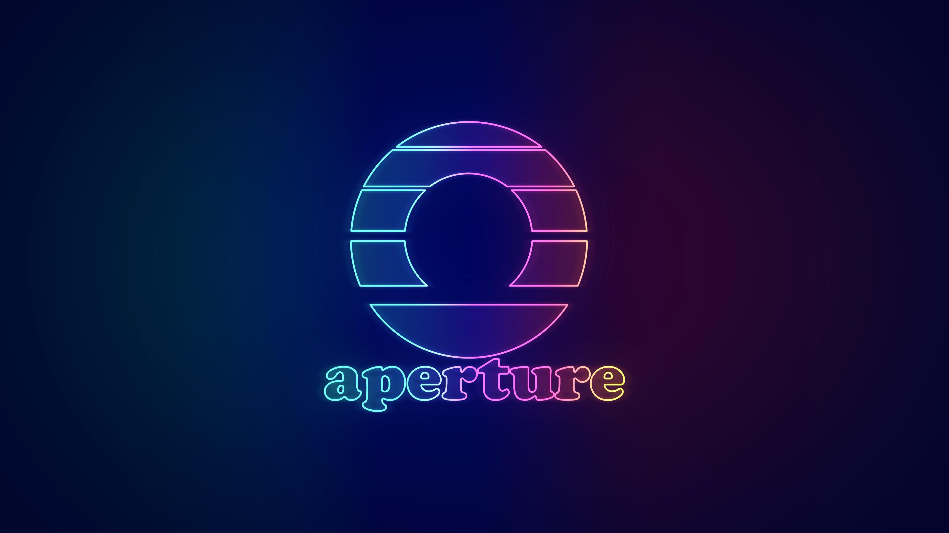 3840x2160 Neon Aperture Laboratories Wallpaper (70s edition) [3840 x 2160]: Portal