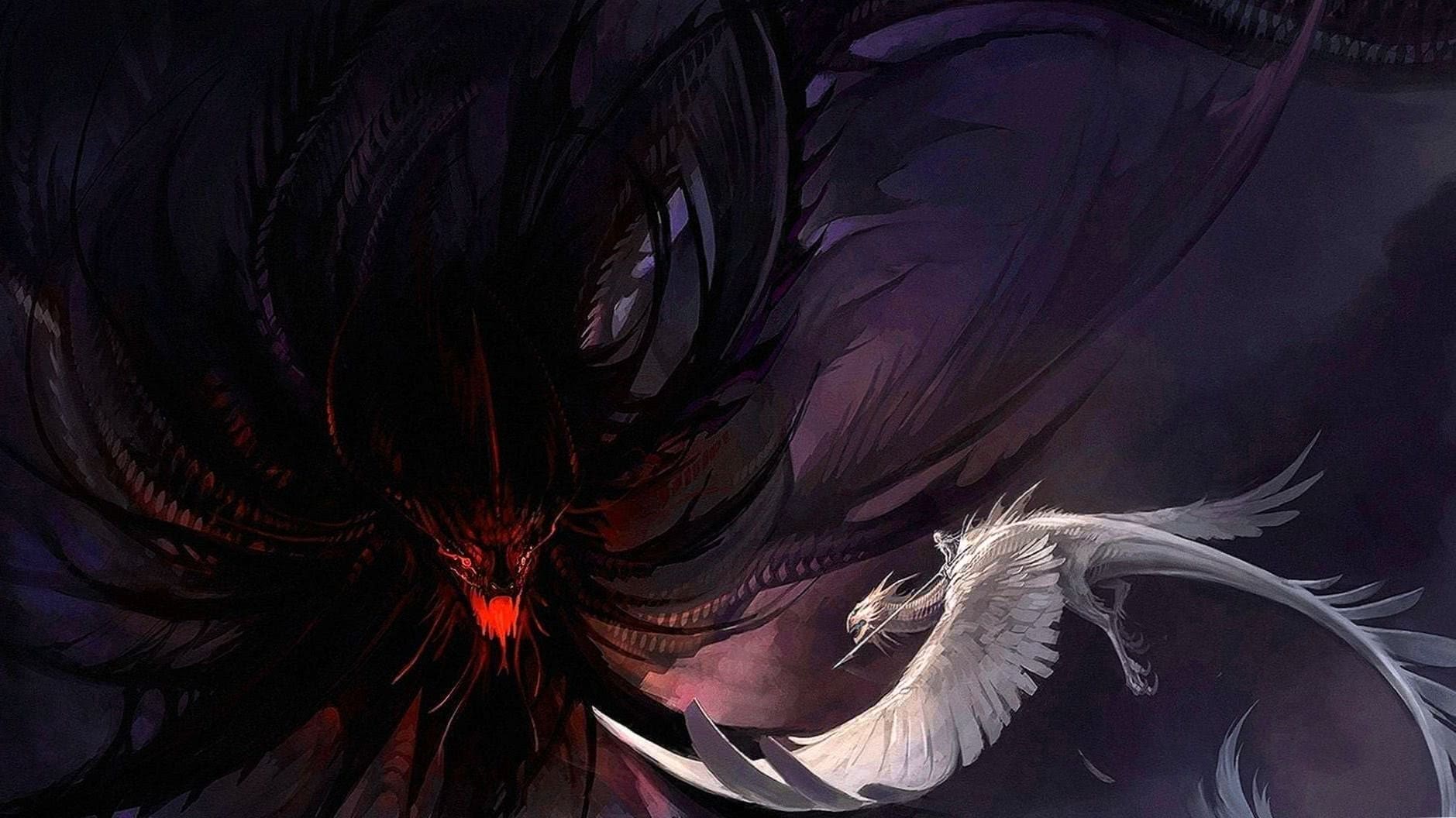 1879x1056 Wallpaper Demon Wolf Wallpaper.pro