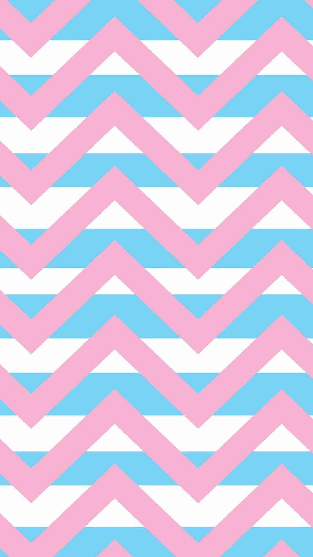 1080x1920 K Monogram iPhone Wallpaper New Pastel Chevron Pink and Blue iPhone