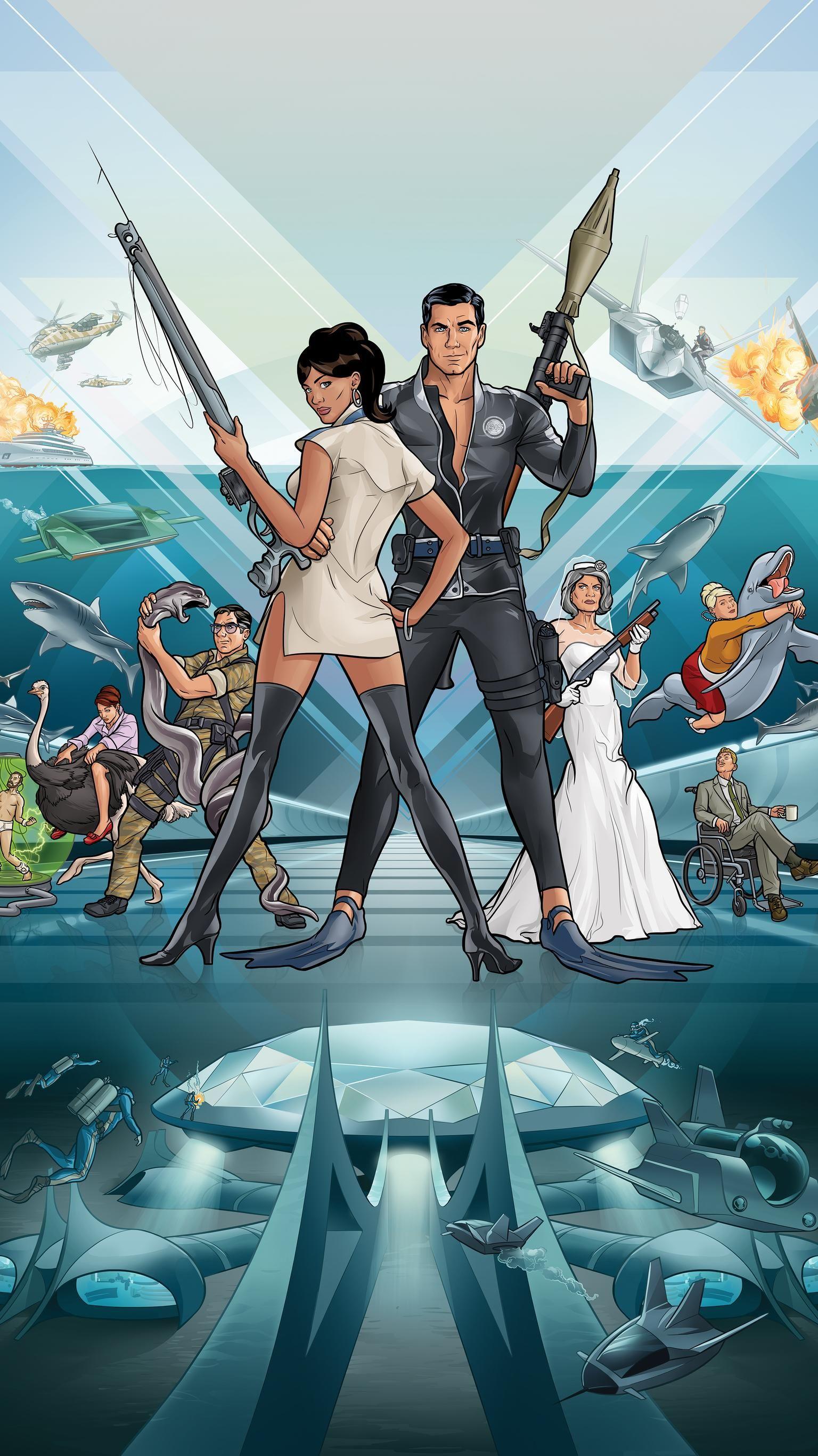 1536x2732 Archer Phone Wallpaper. Moviemania. Archer tv show, Archer cartoon, Archer series