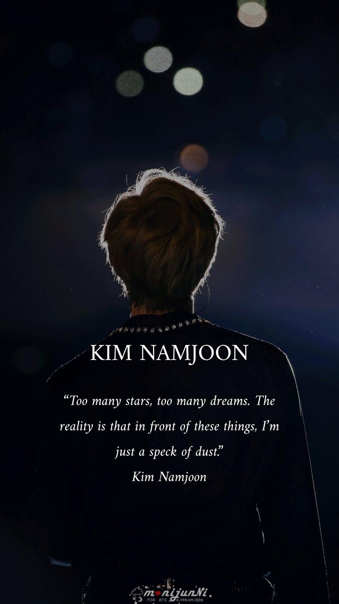 1125x2000 Bts Rm Quotes Wallpaper