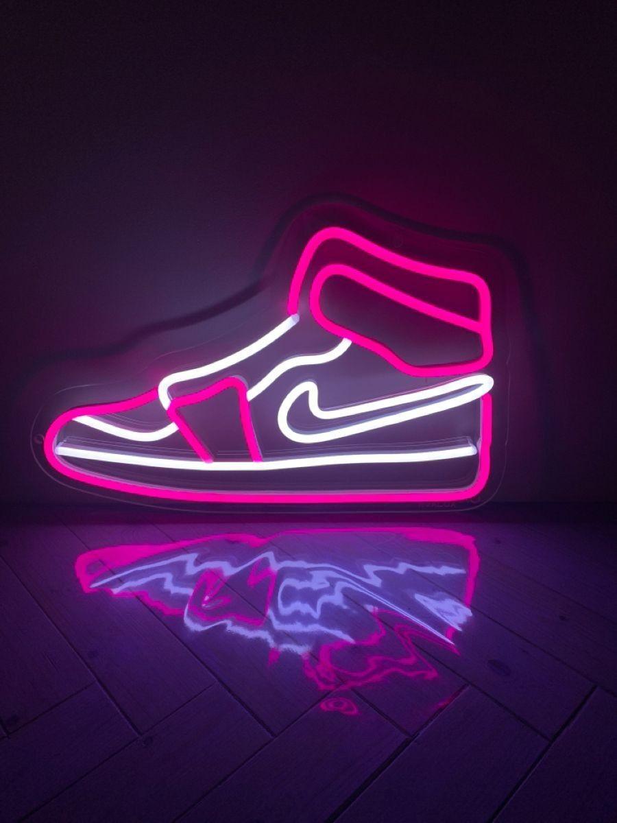 Neon Jordan Retro Shoe Wallpaper, HD Artist 4K Wallpapers, Images ...
