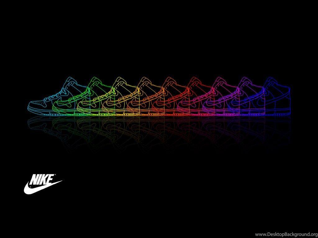1024x768 Neon Nike Wallpaper