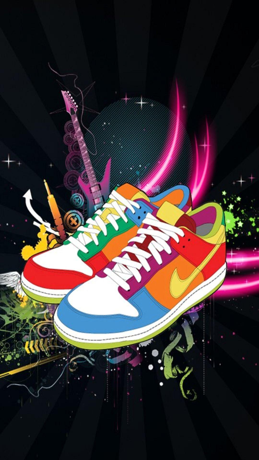1080x1920 Nike Neon Wallpaper