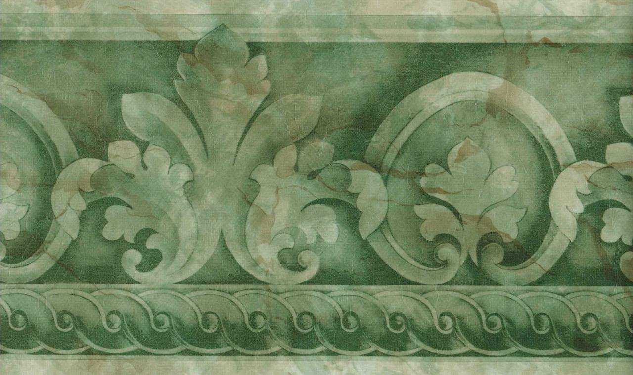 1280x758 SCROLL ACANTHUS LEAF Swirl Ornate Green Marble Architectural