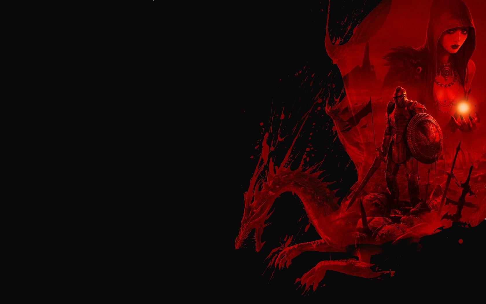 1680x1050 Dragon Age Origins magic fantasy warrior wallpaperx1050